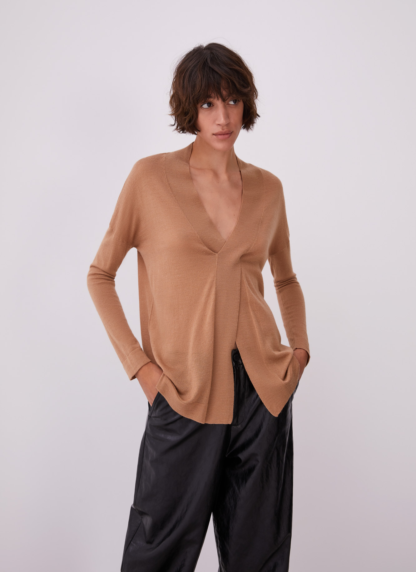 Jersey amplio de merino image number 0