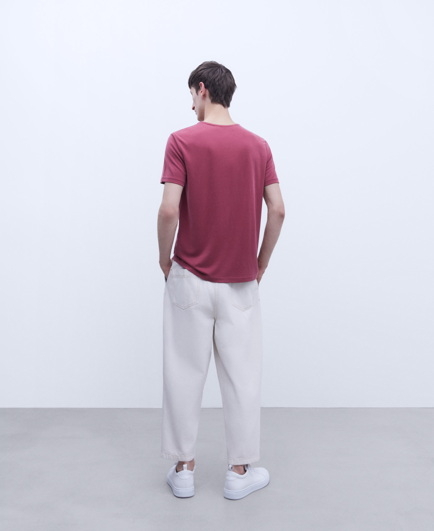 Modal crew neckline T-shirt image number 2