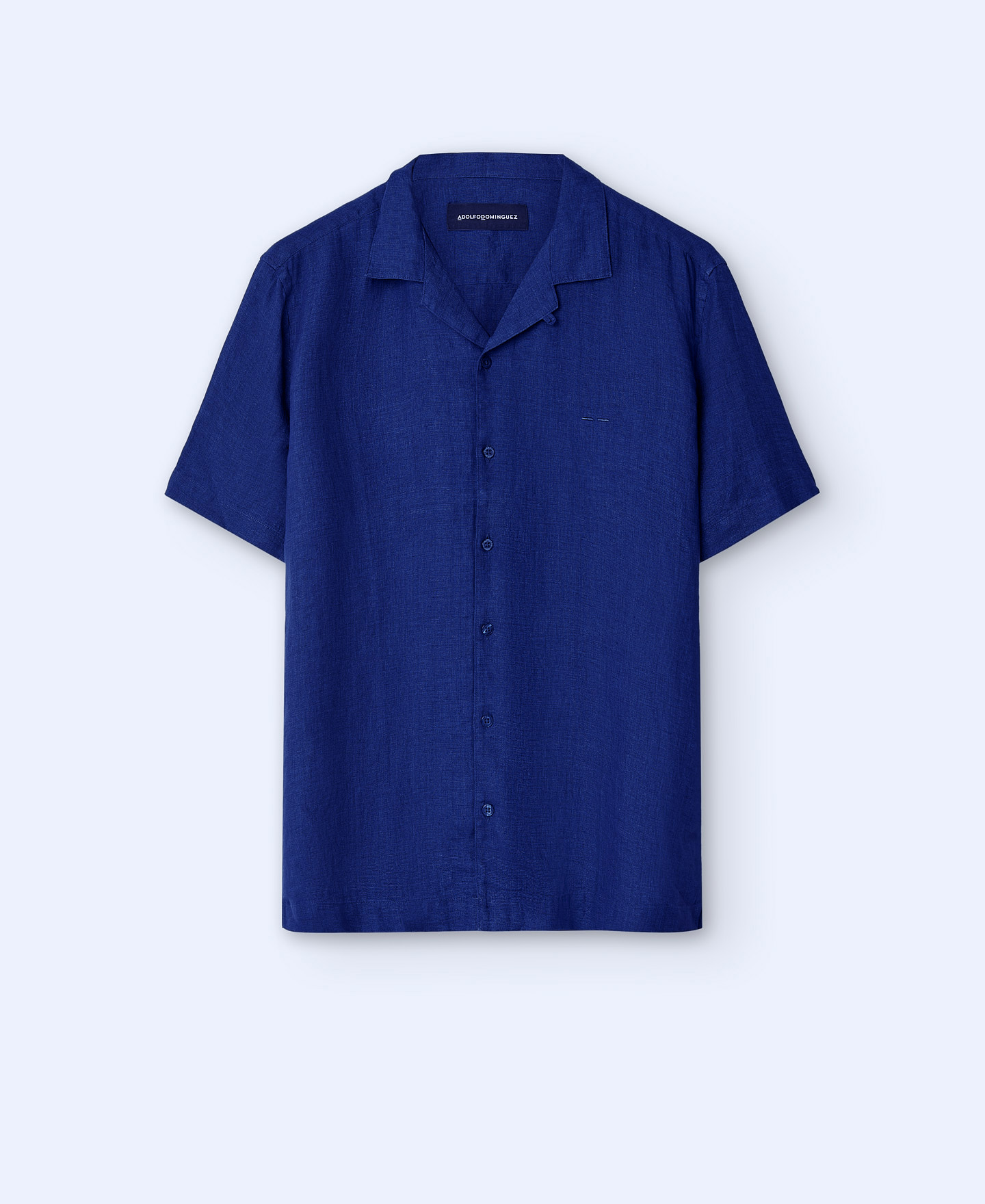 European linen lapel collar shirt image number 4