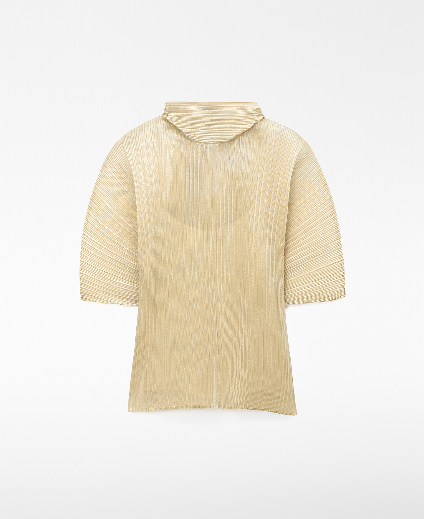 Pleated top with a back tie image number 4