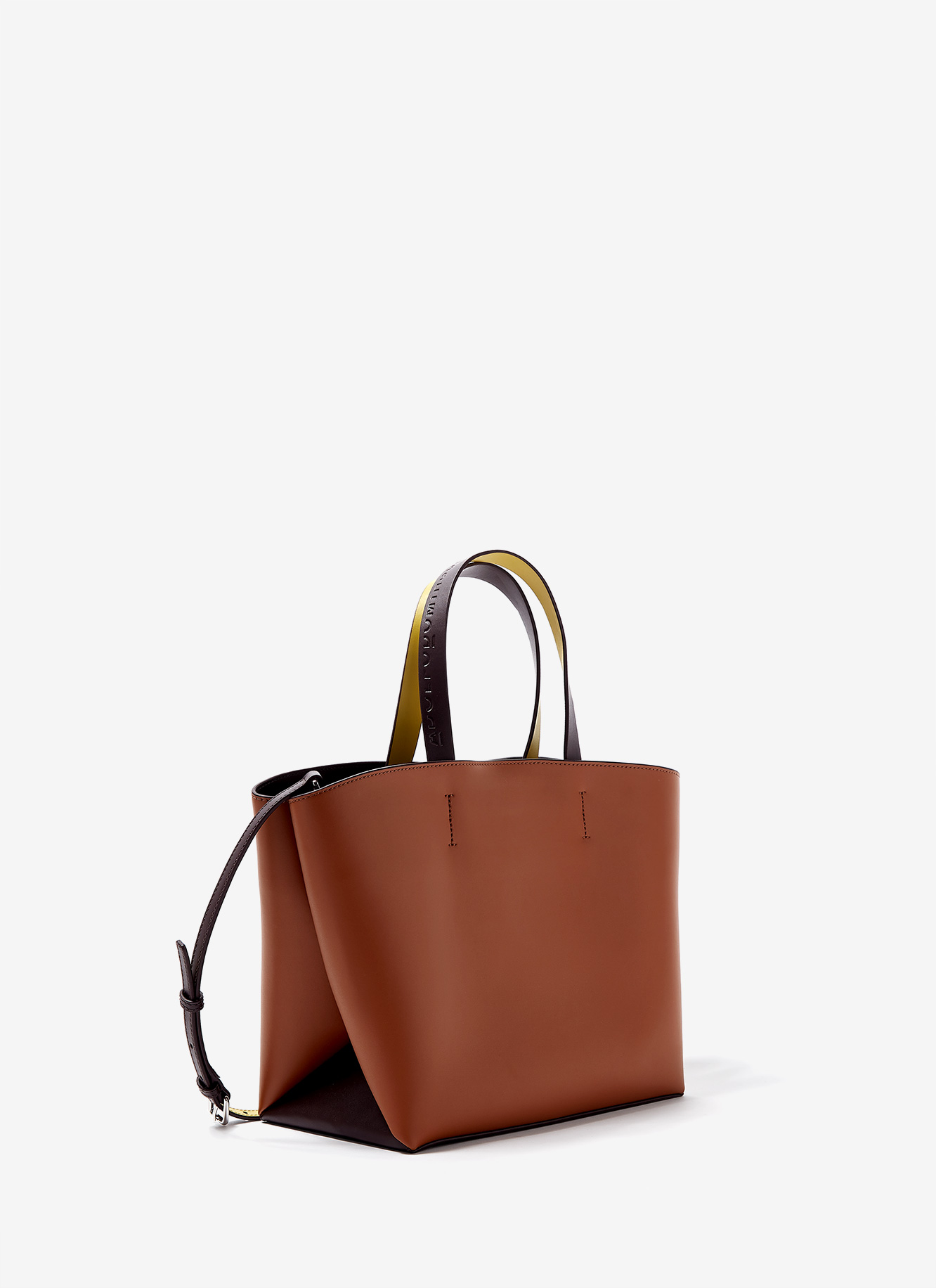 Shopper horizontal en piel vaqueta image number 1