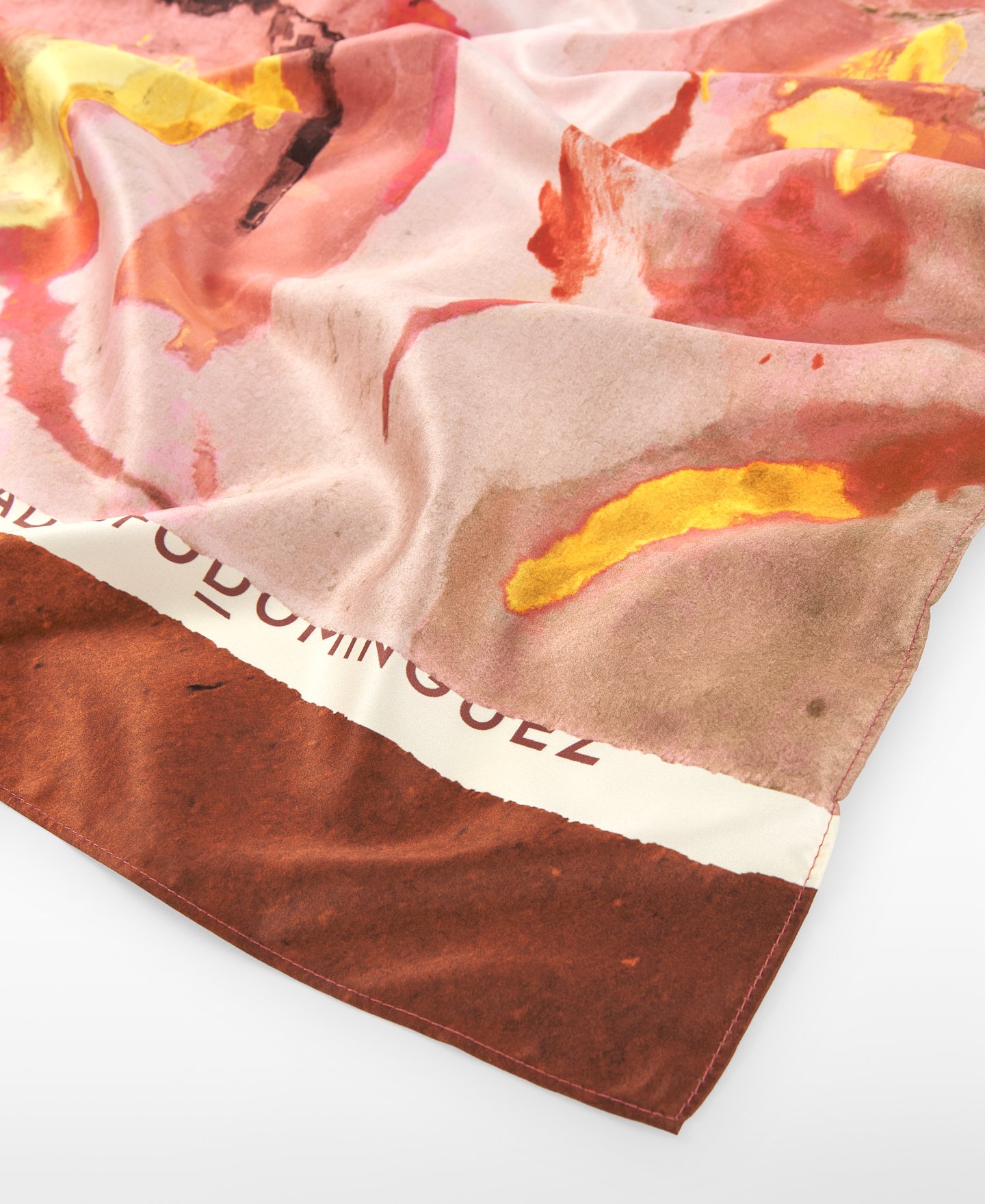 Floral-print square scarf image number 2