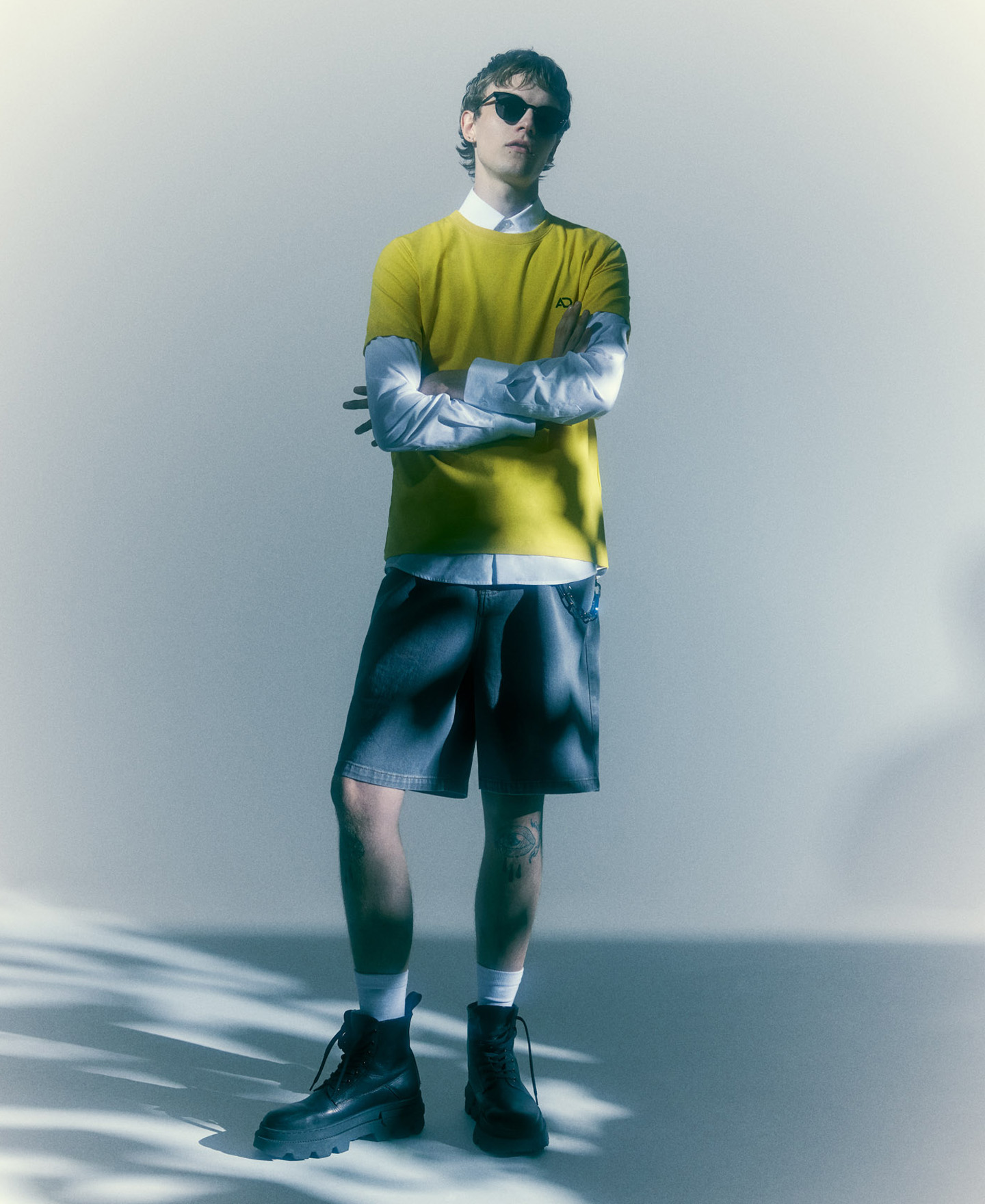 Cotton crew neck T-shirt for men image number 0