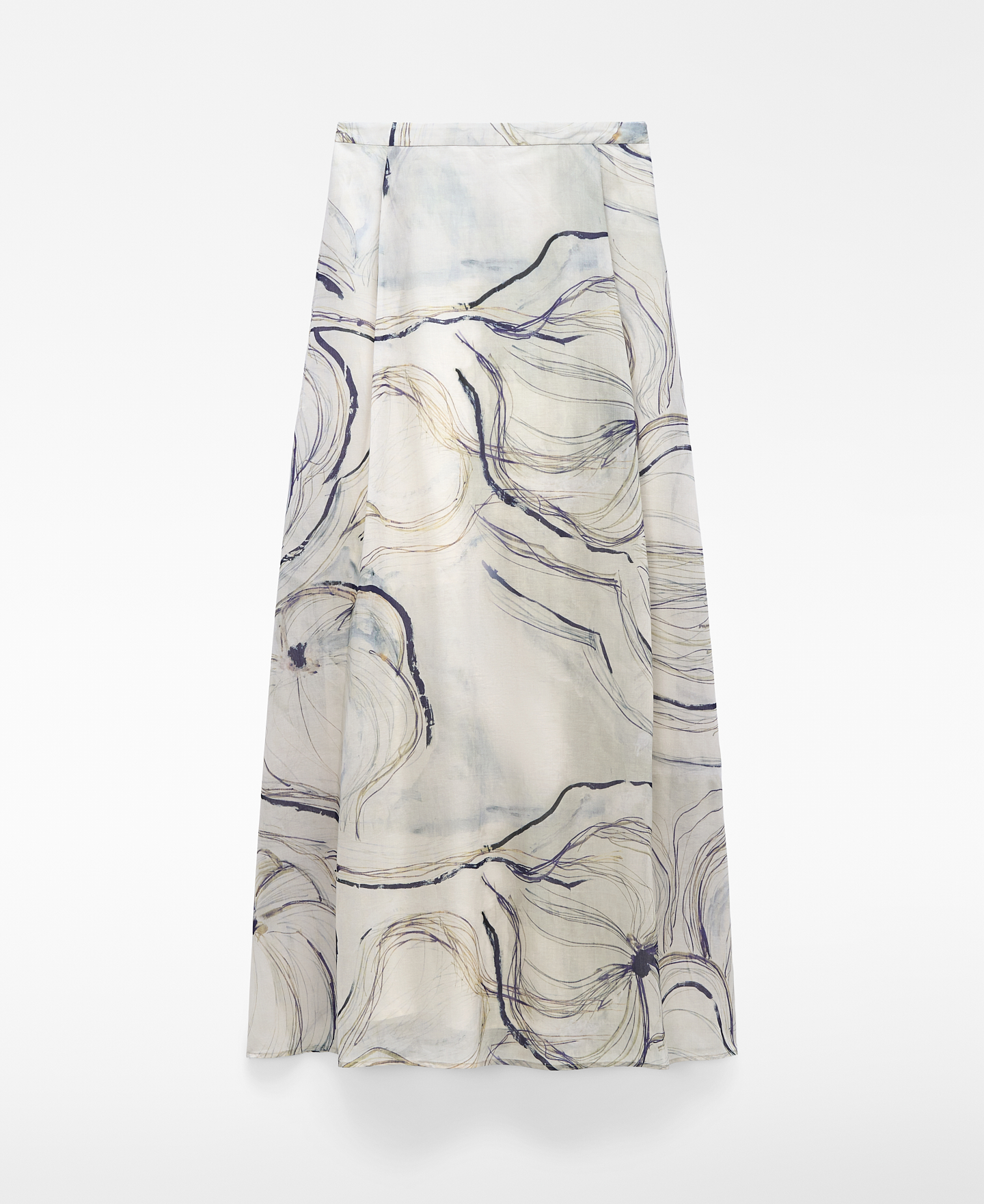 Maxi printed skirt image number 4