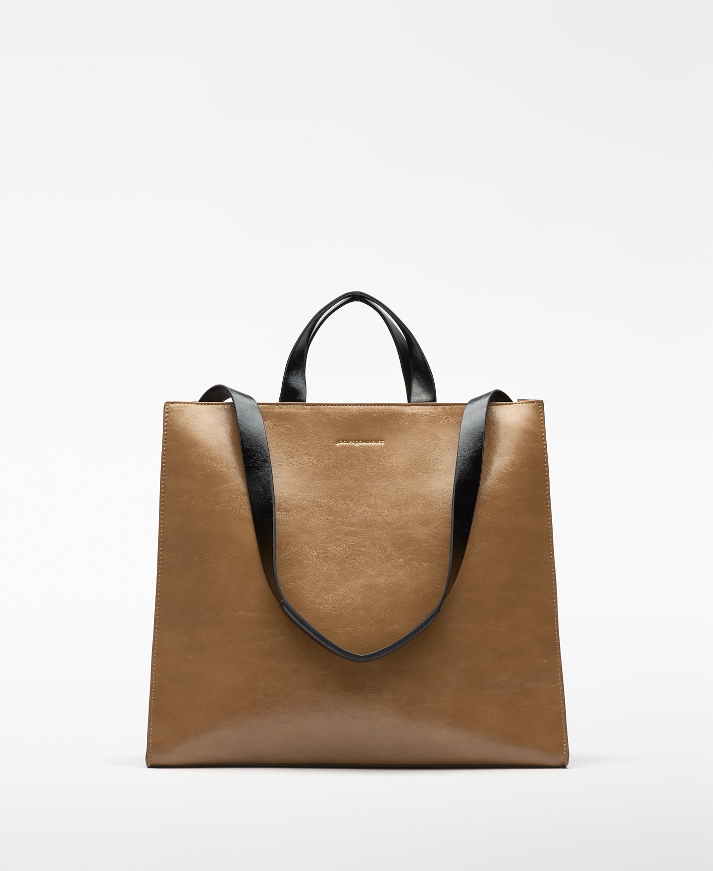 Große Shopper-Tasche aus Leder-Nicht-Leder für Damen image number 0