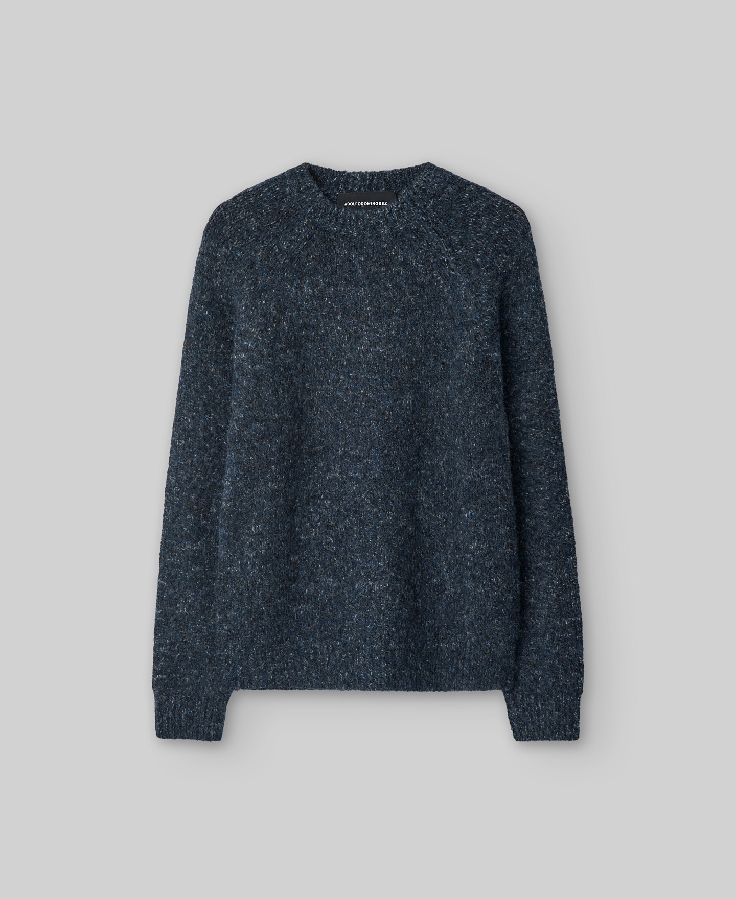Melange knit sweater man image number 4