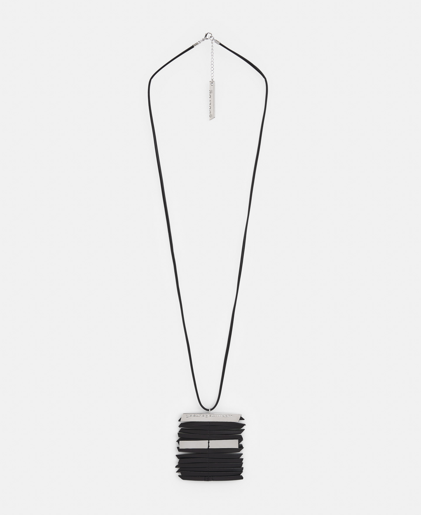 Leather-look foil necklace image number 0
