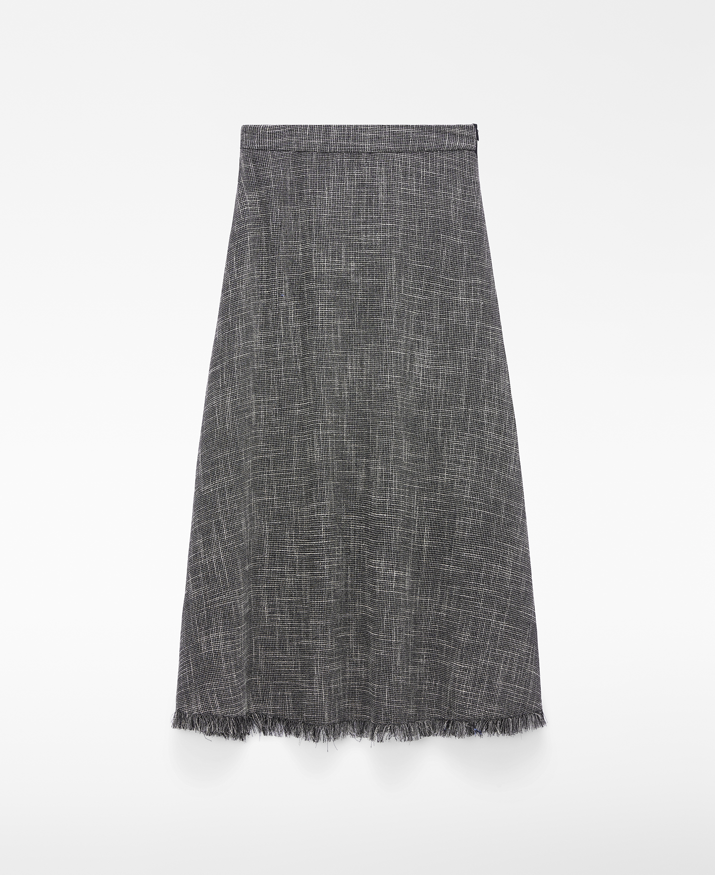 Falda midi desflecada image number 4