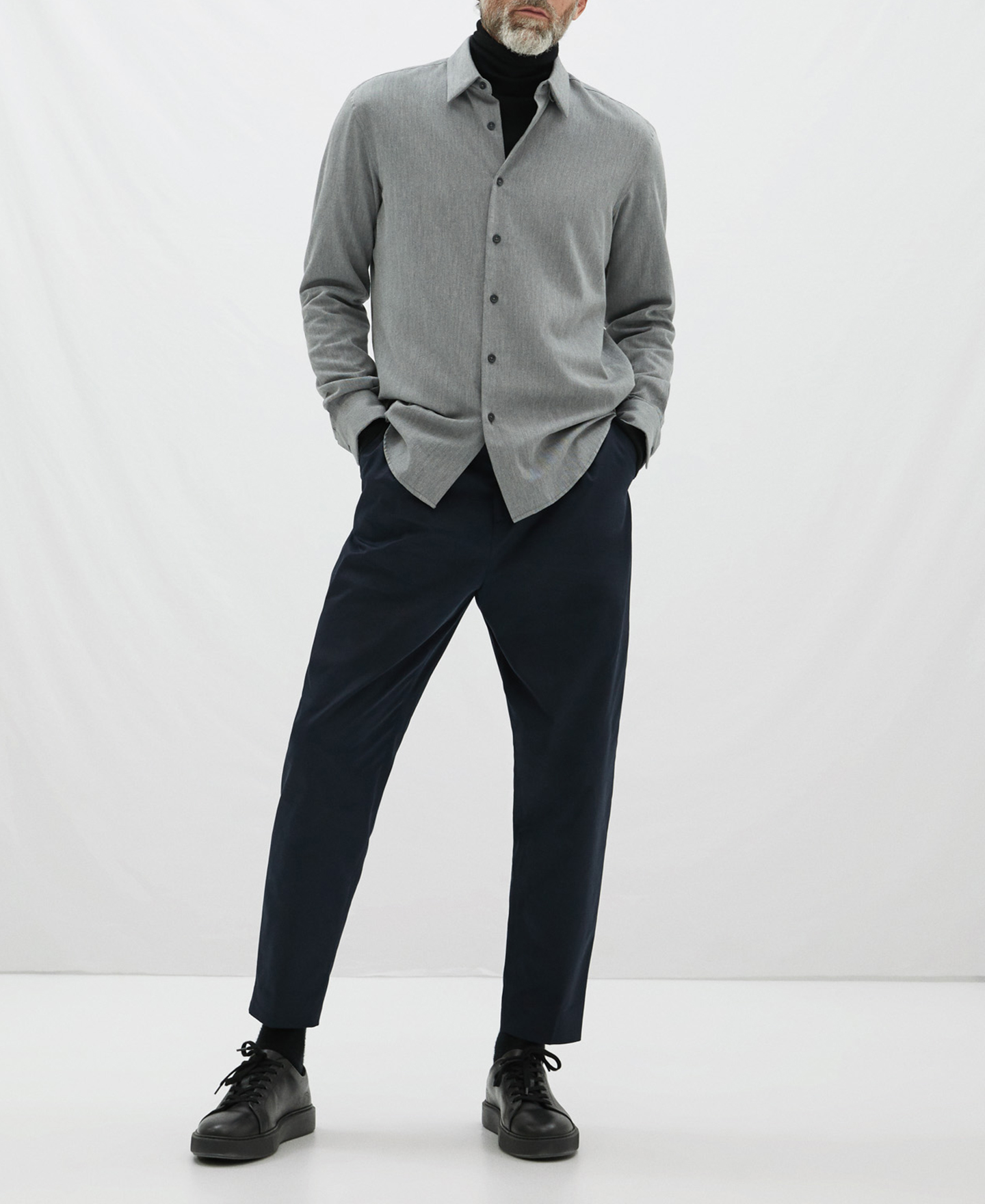 Cotton twill shirt image number 1