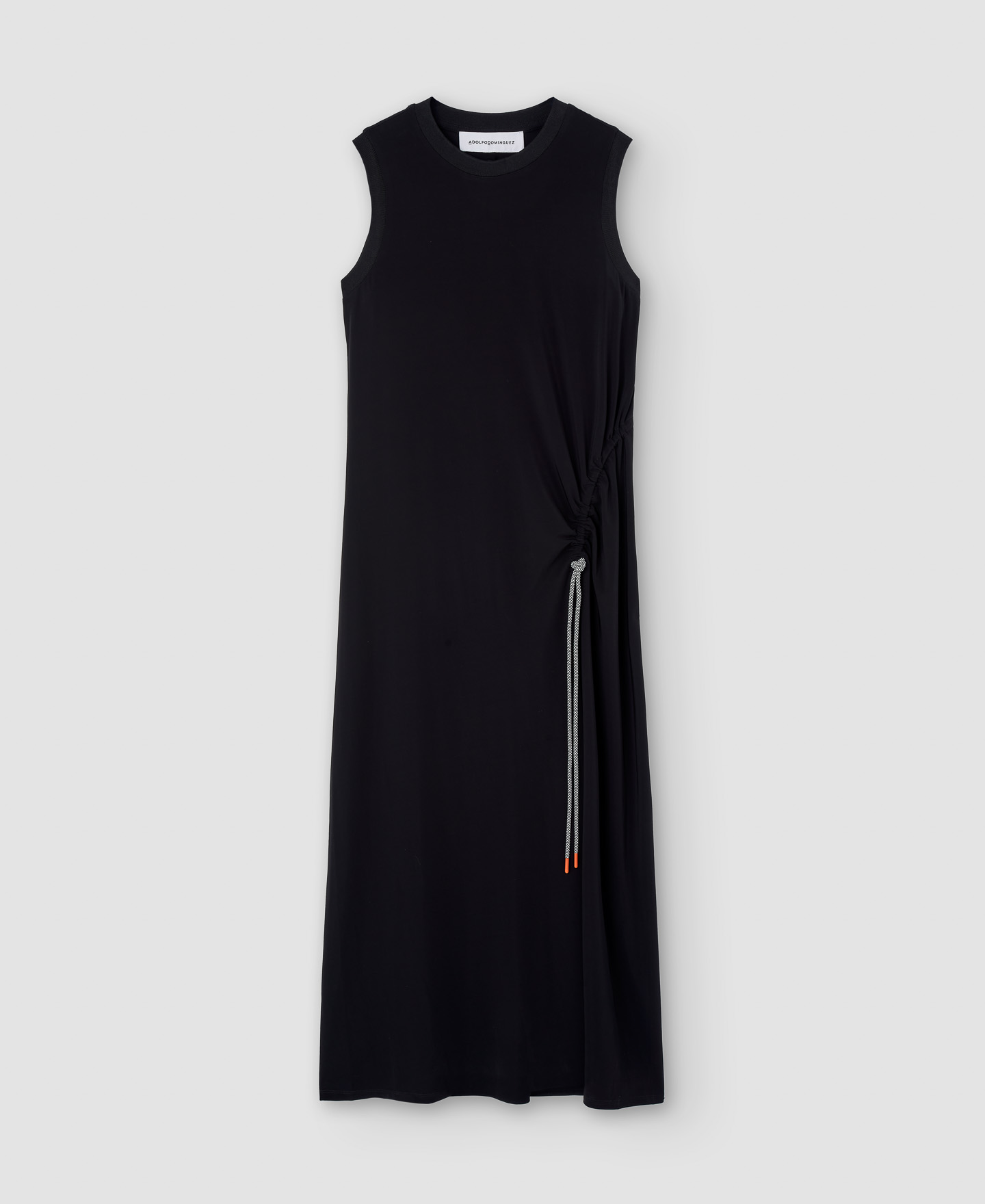 Vestido comprido em malha de viscose image number 6