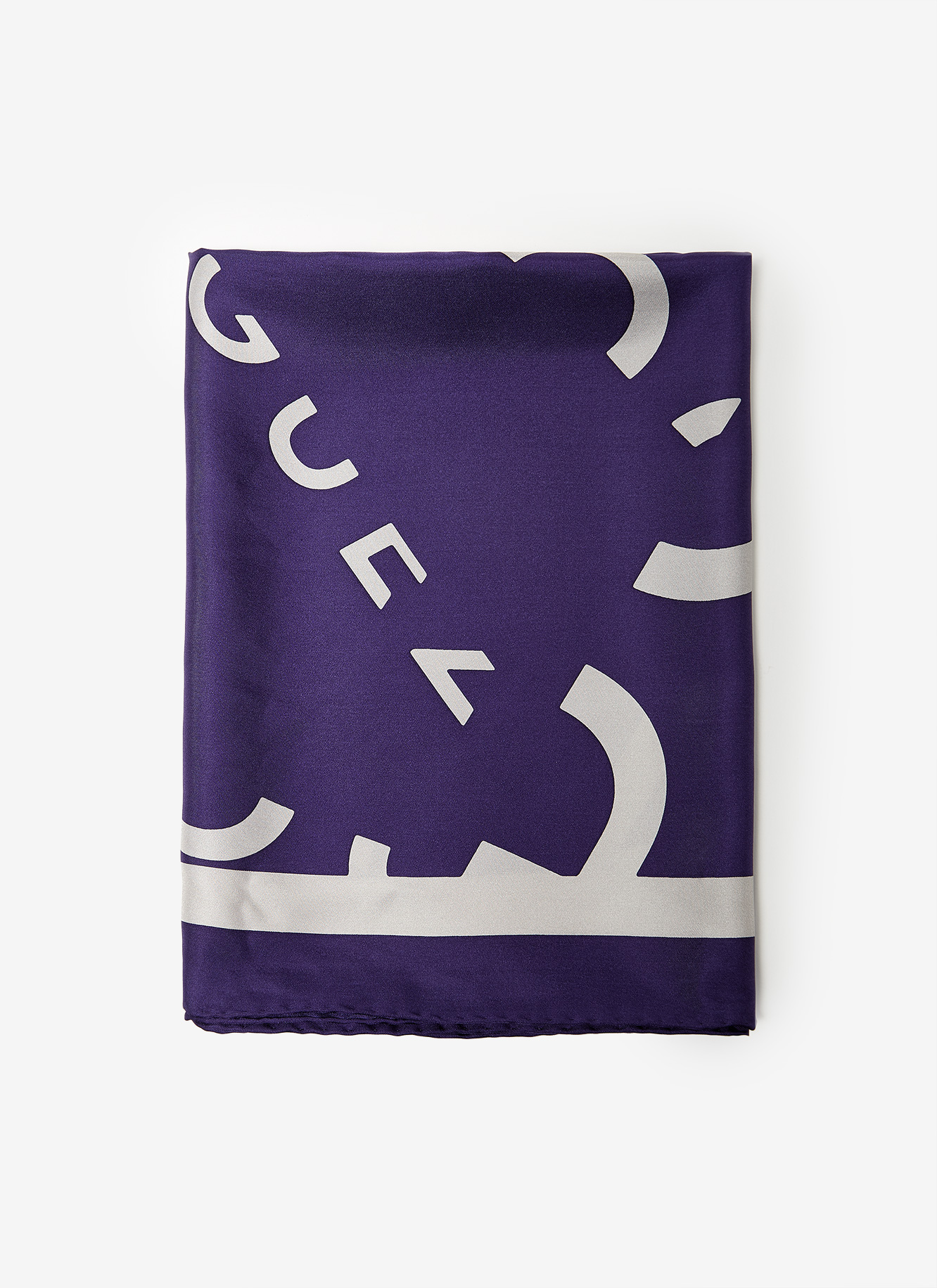 Silk neckerchief with logo and frame image number 0