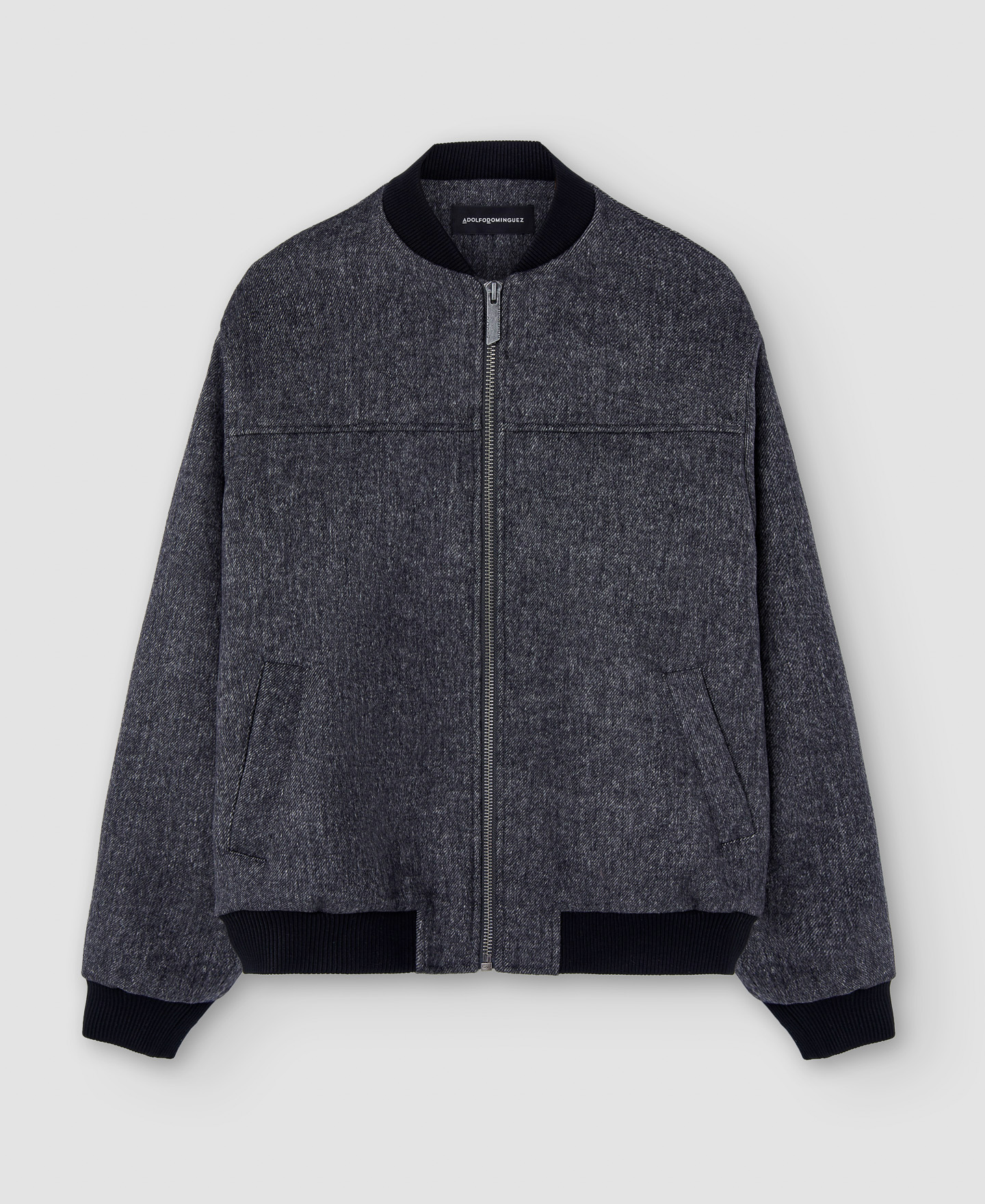 Merino wool bomber jacket image number 6