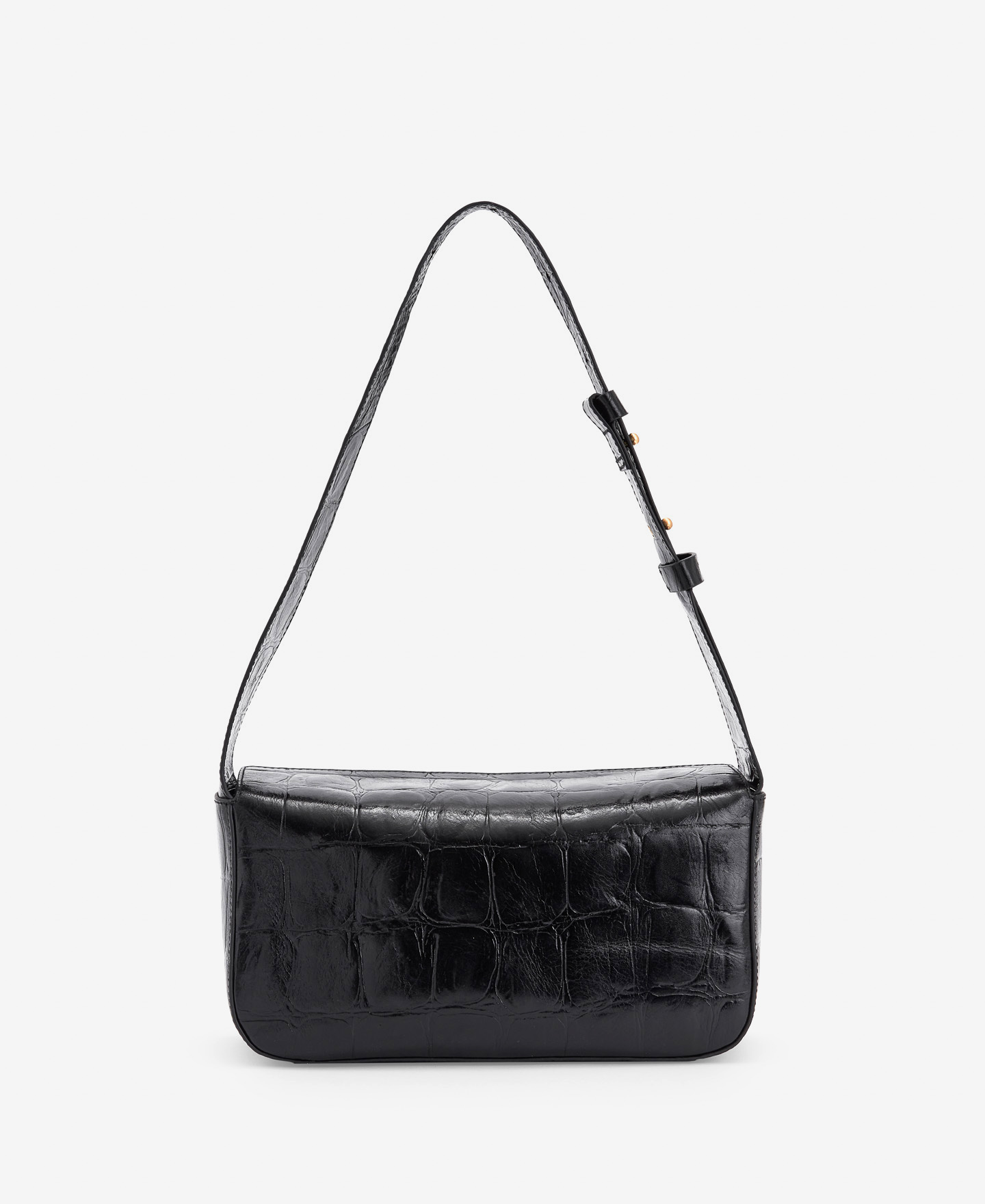 Leather baguette bag image number 1
