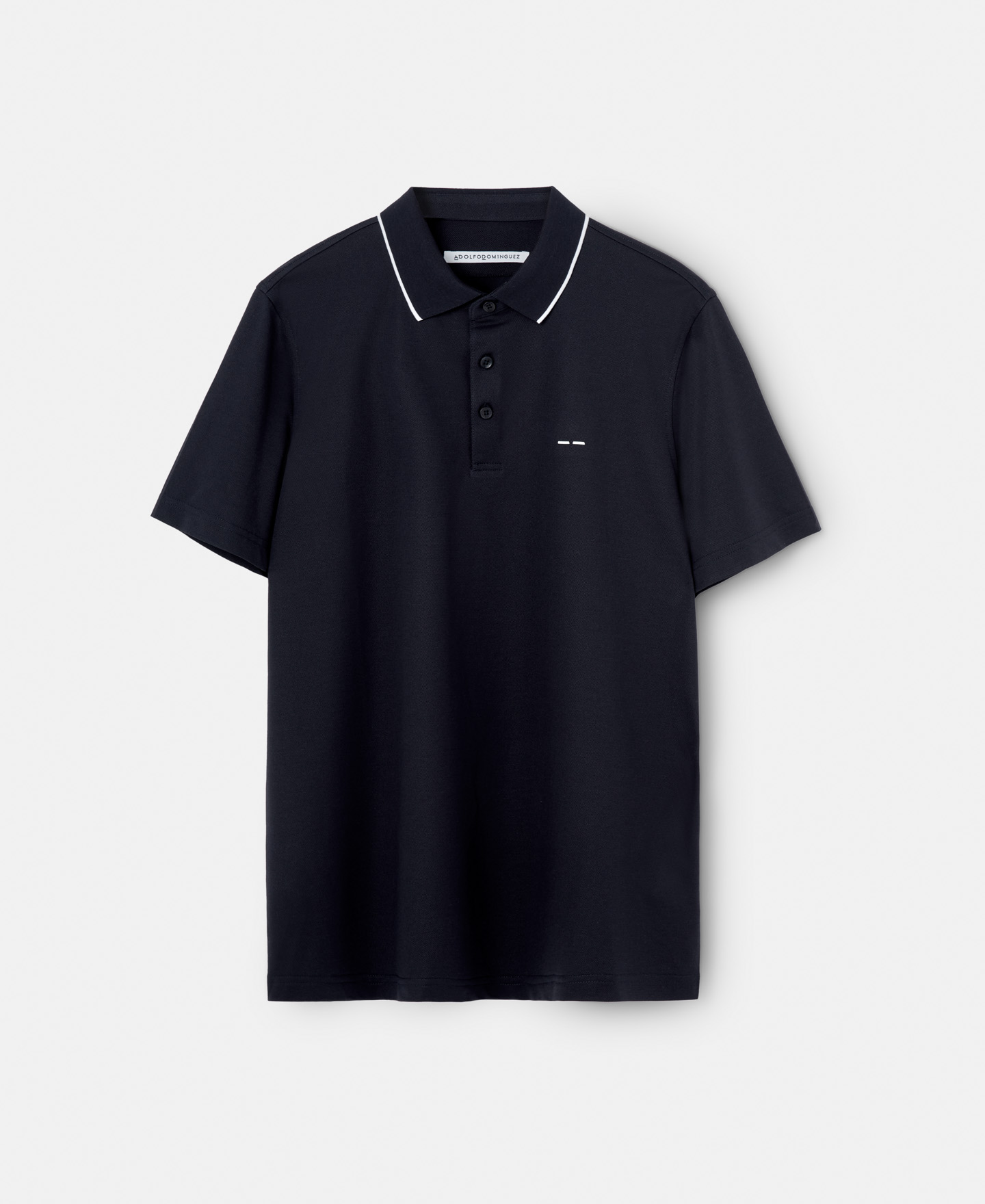 Polo cuello camisero blanco image number 4