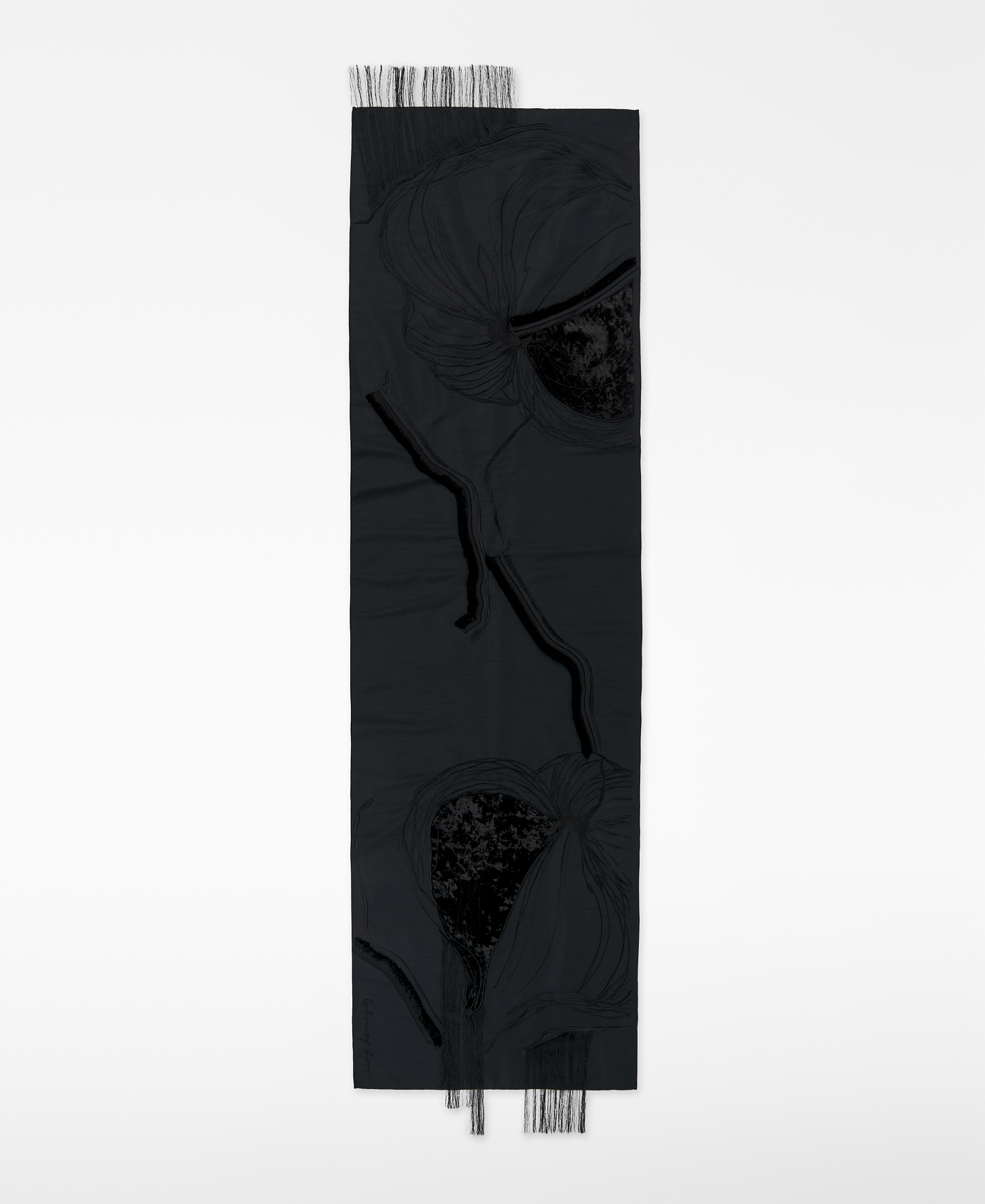 Chal c&oacute;ctel bordado con flecos image number 0