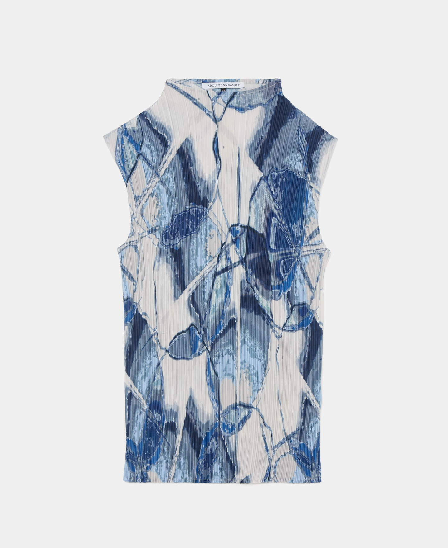 Printed crinkle top image number 4