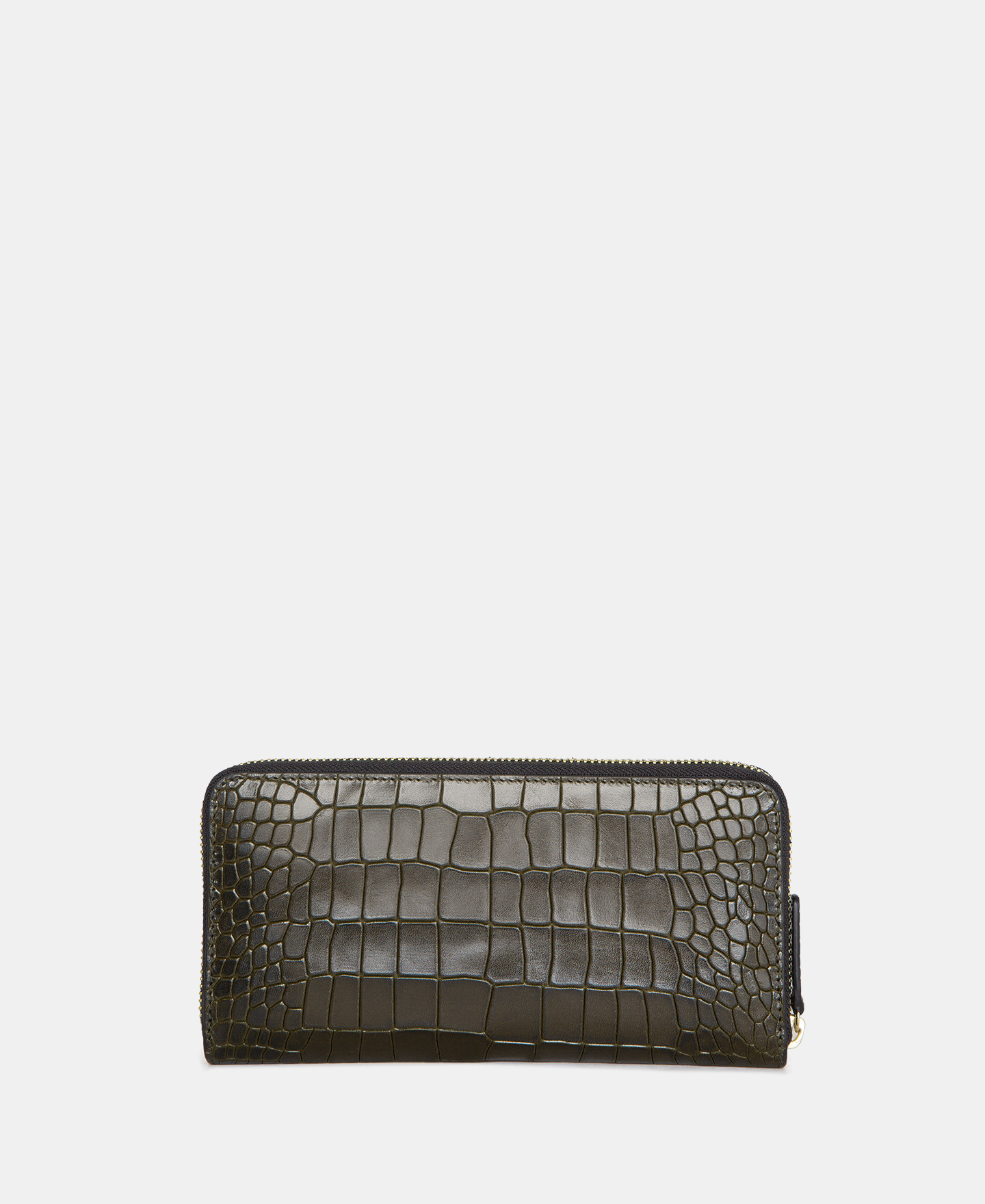 Crocodile effect zipper wallet image number 1