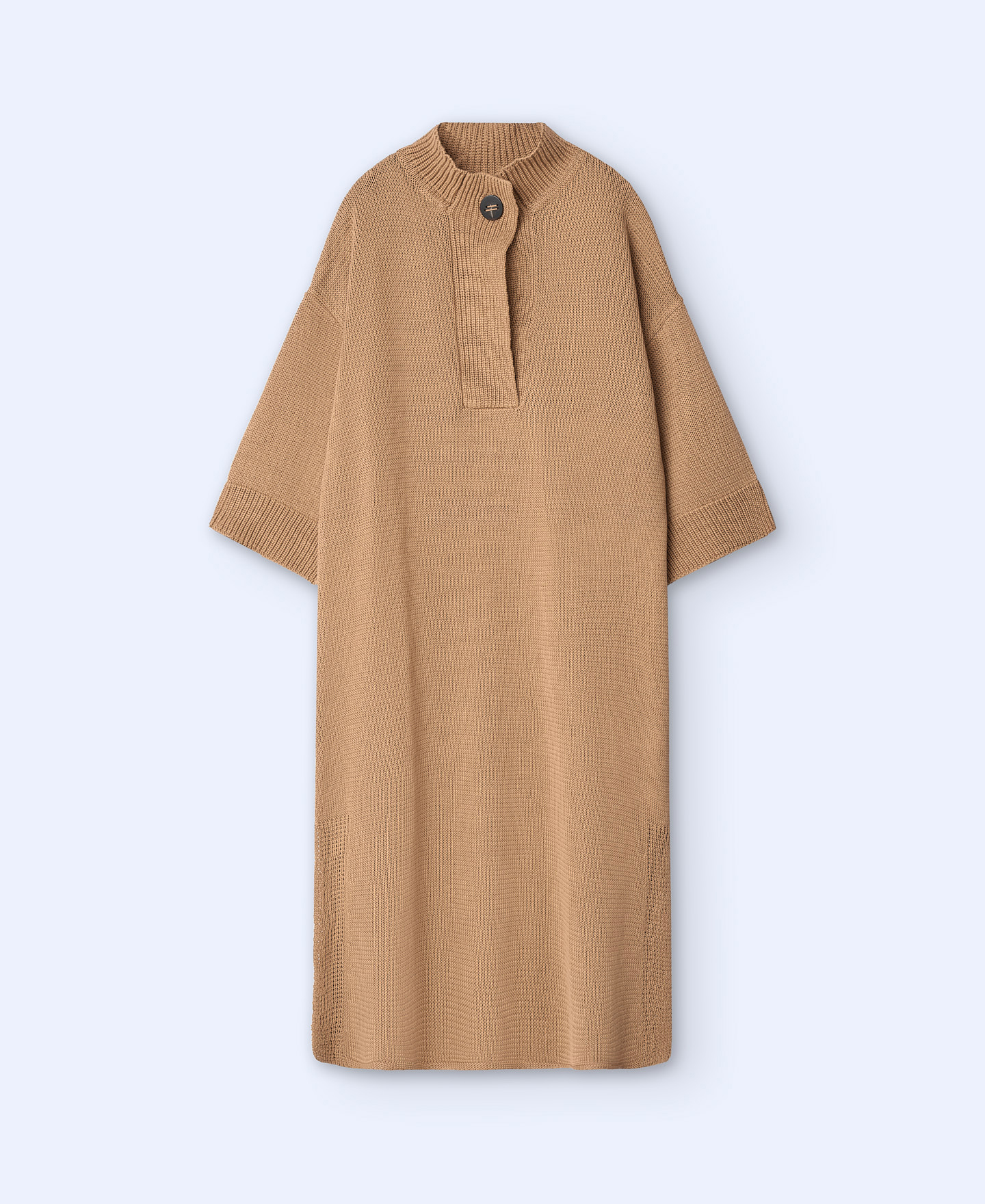 Vestido midi con cuello perkins image number 2