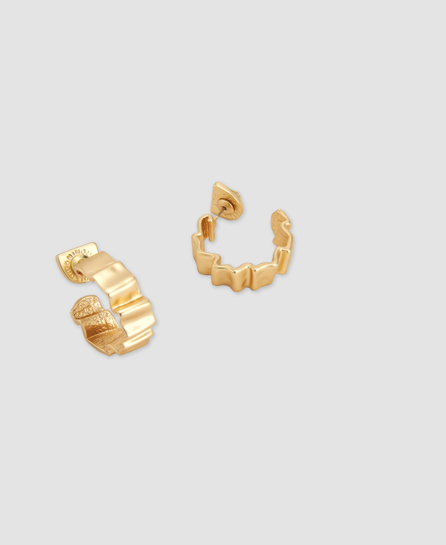 Zinc folded earring image number 1