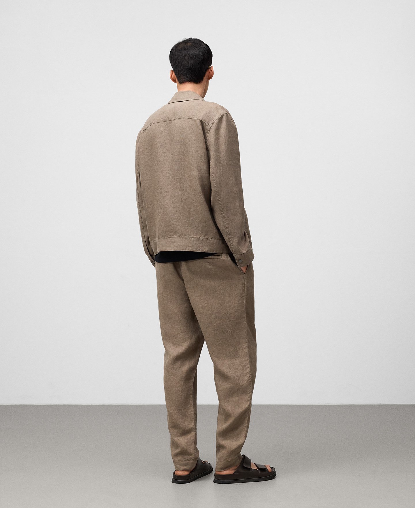 Linen flowy jacket man image number 2