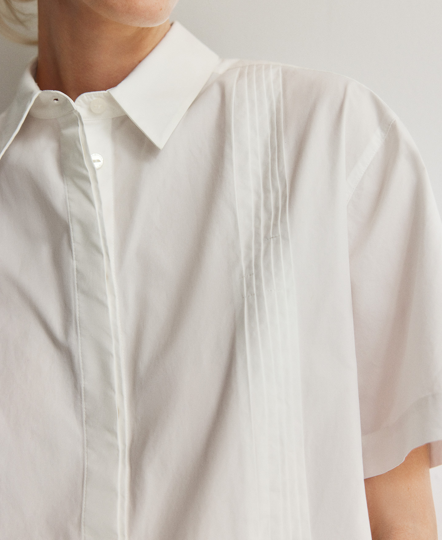 Camisa oversize algodón orgánico mujer image number 3