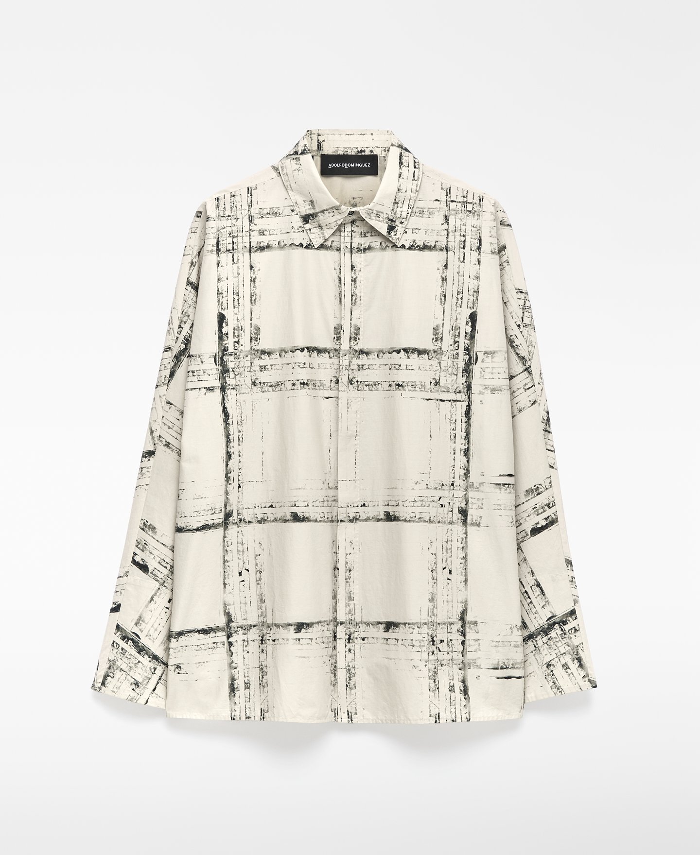 Oversize printed shirt woman image number 4