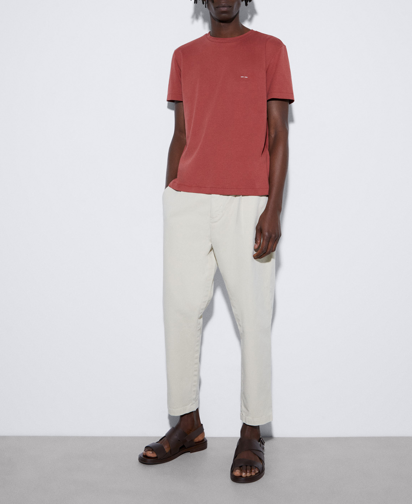Organic cotton crew neck t-shirt image number 1