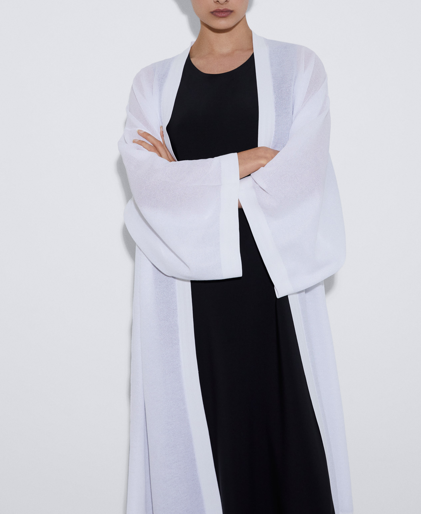 Semitransparent jacket with wide sleeves image number 0