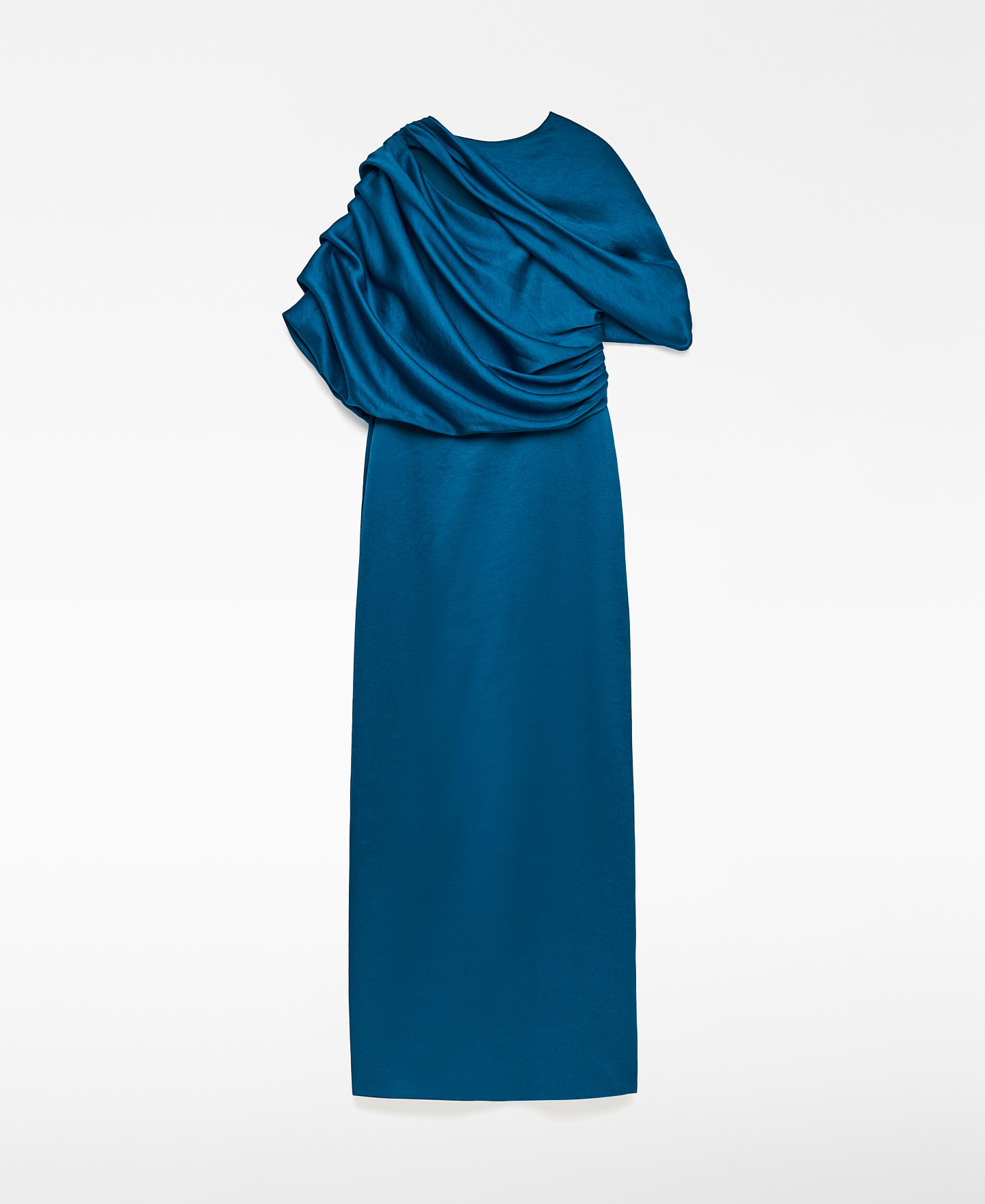 Draped long dress woman image number 4