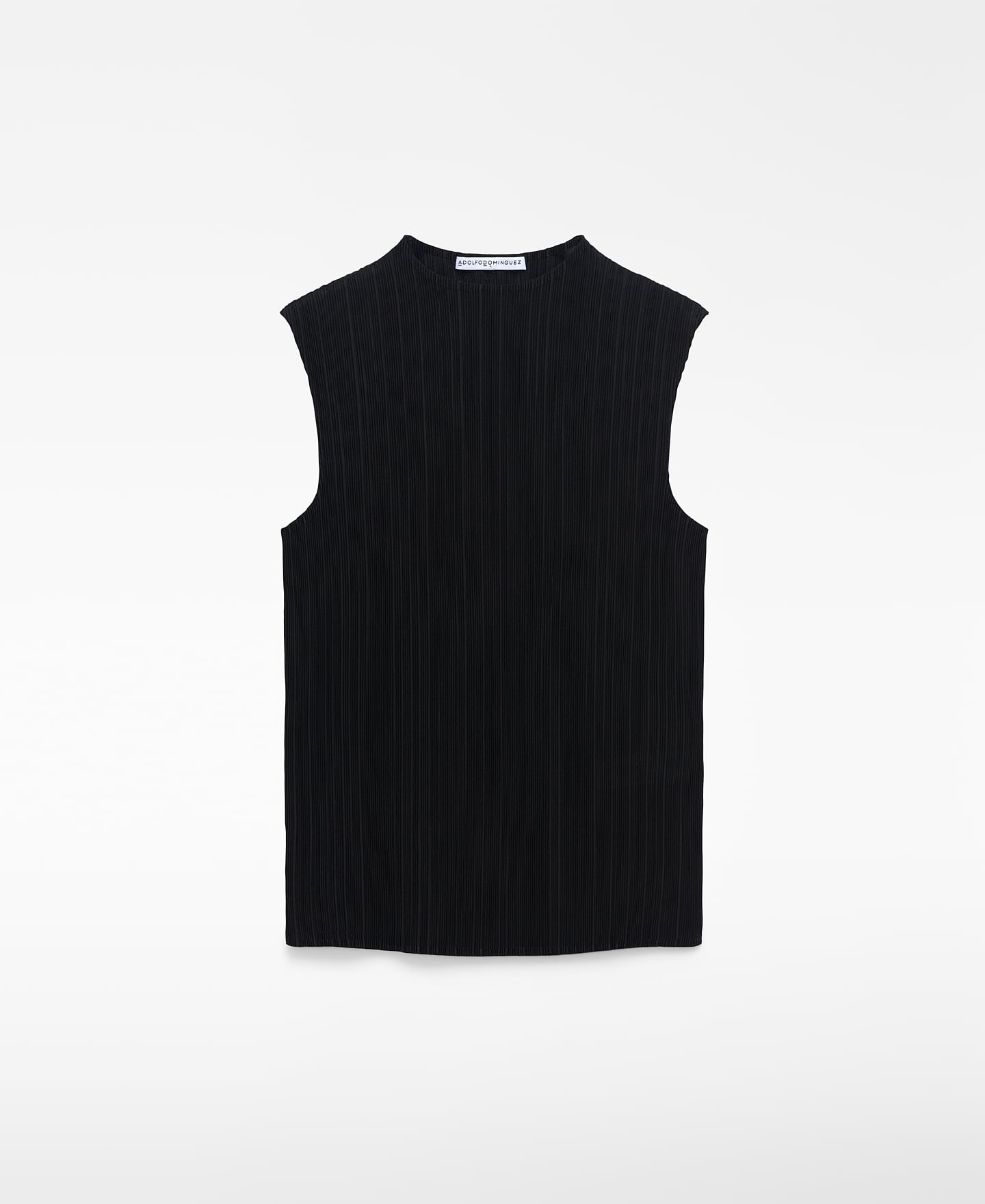 Perkins collar crinkle top image number 6