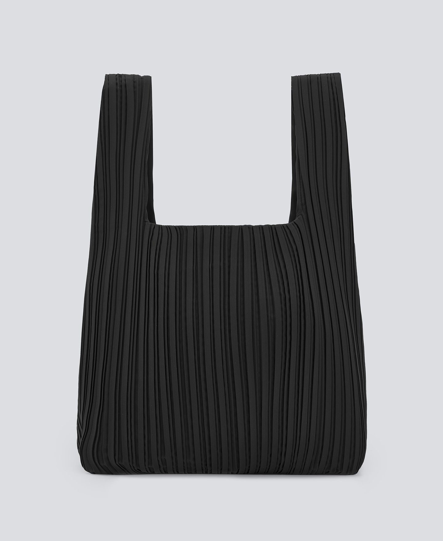 Grand sac cabas noir froissé pour femme image number 1