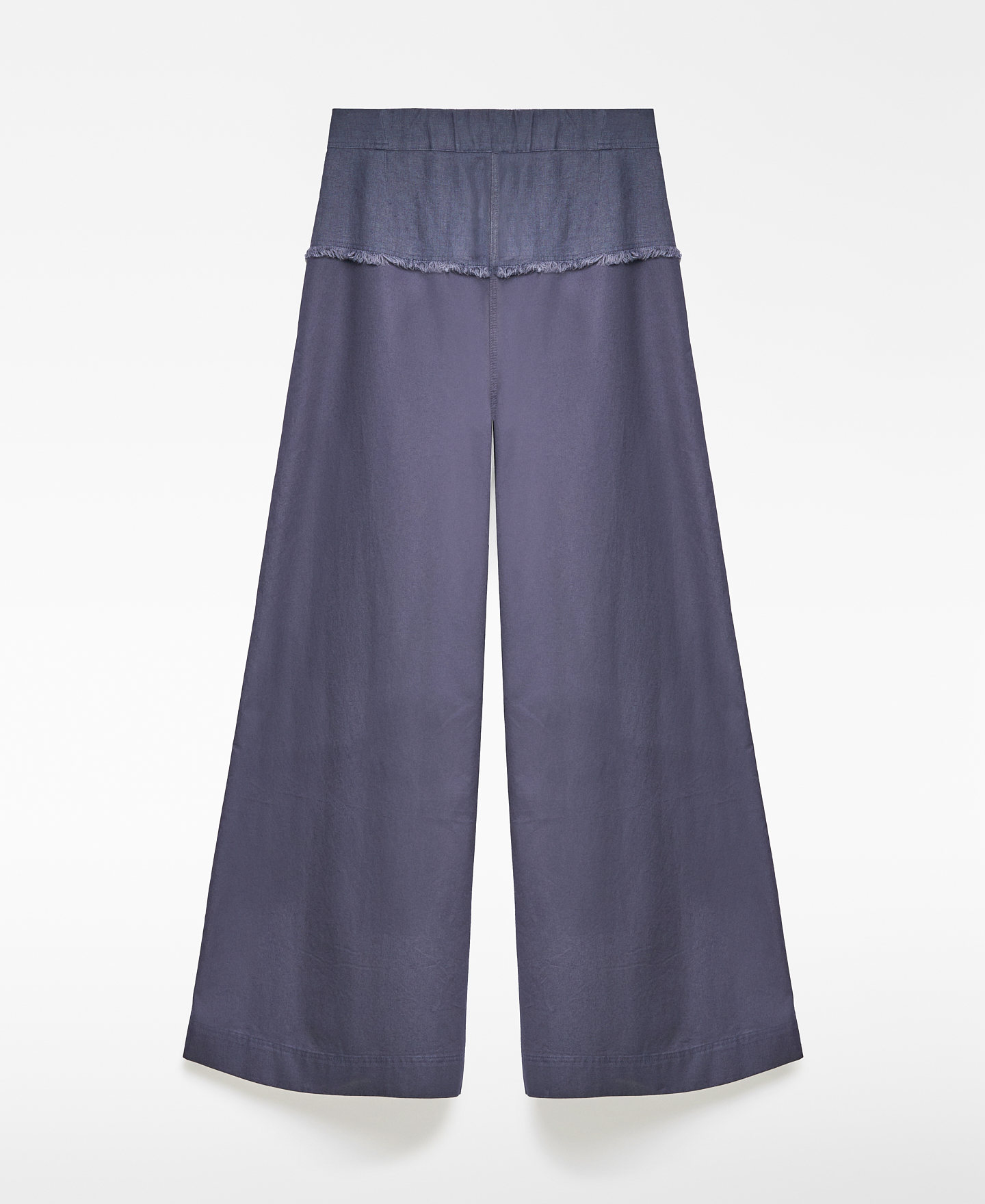Pleated pants with yoke woman image number 5