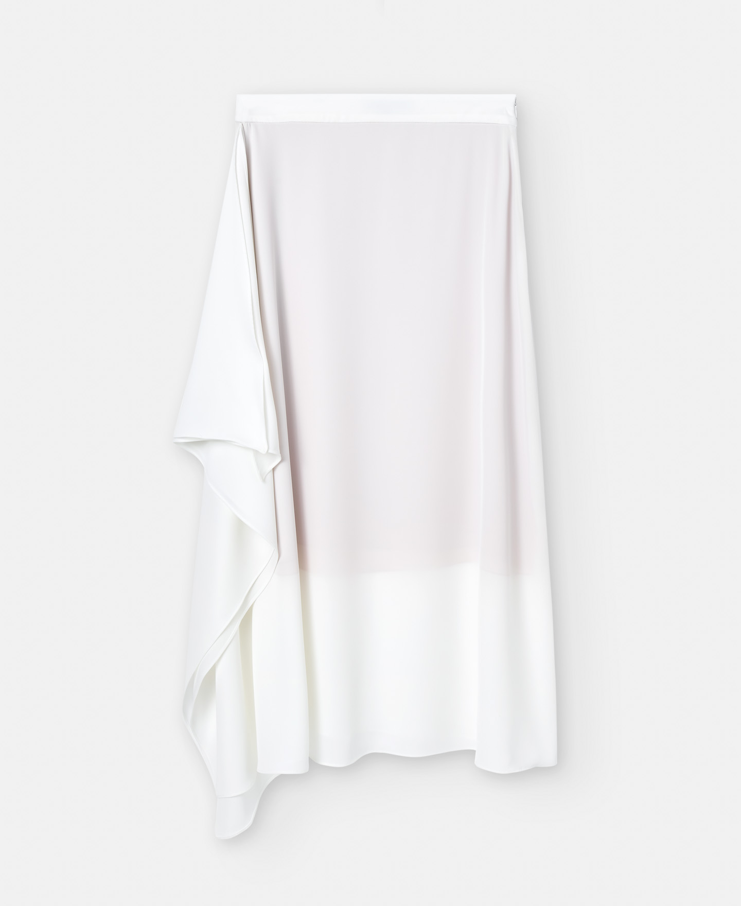 Straight skirt with draped motif image number 5