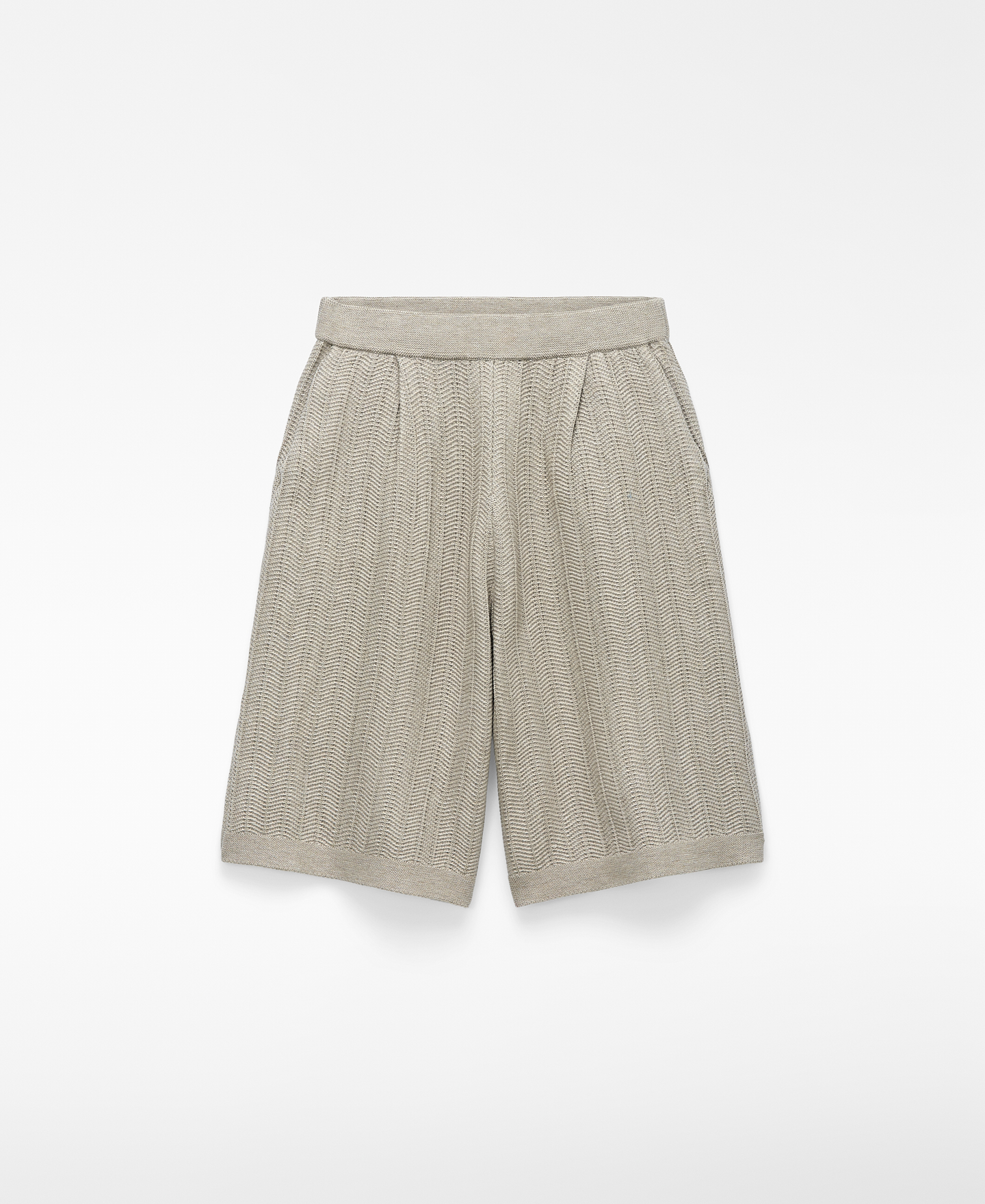 Raffia texture oversize bermuda shorts image number 0