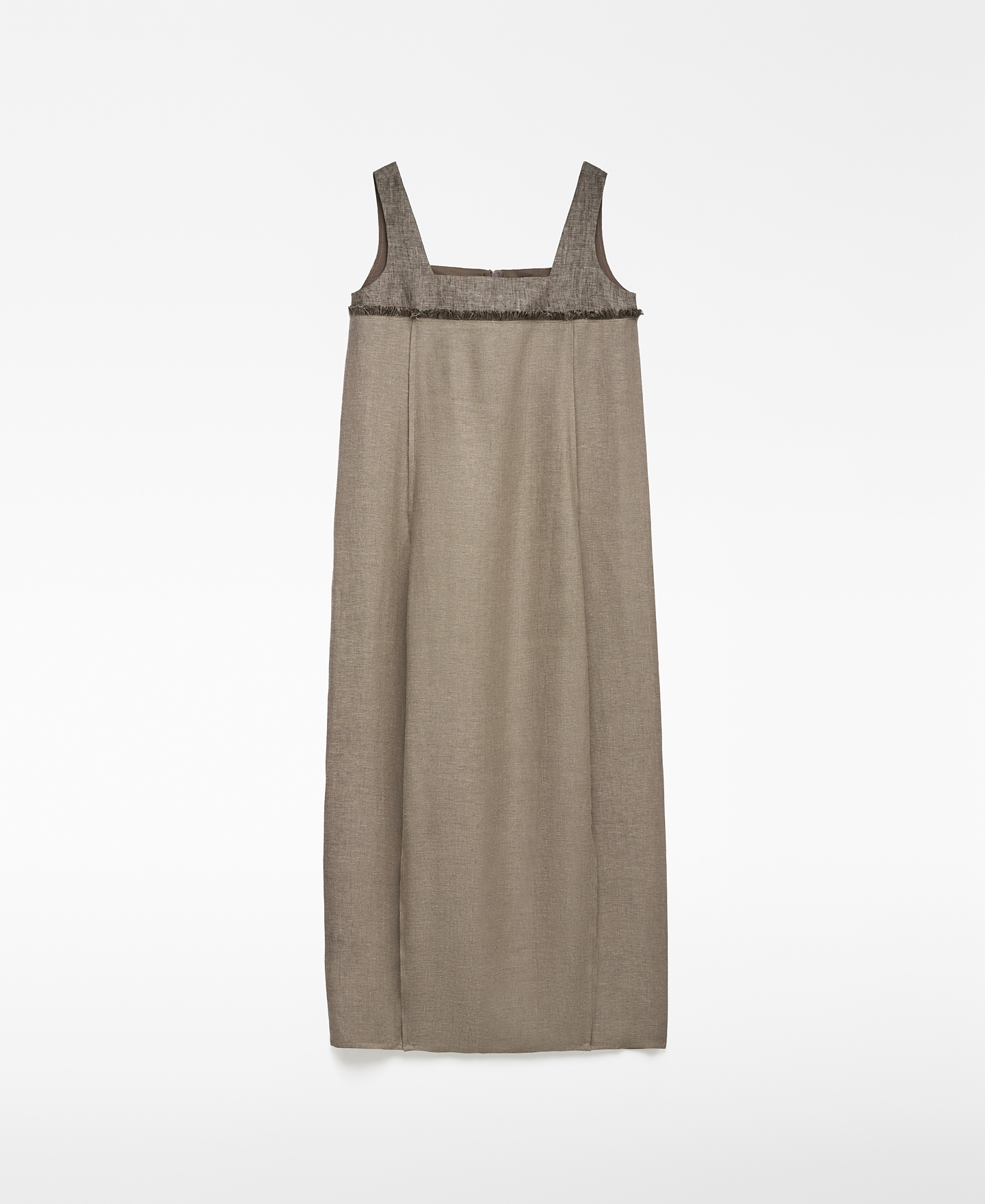 European linen midi dress woman image number 6