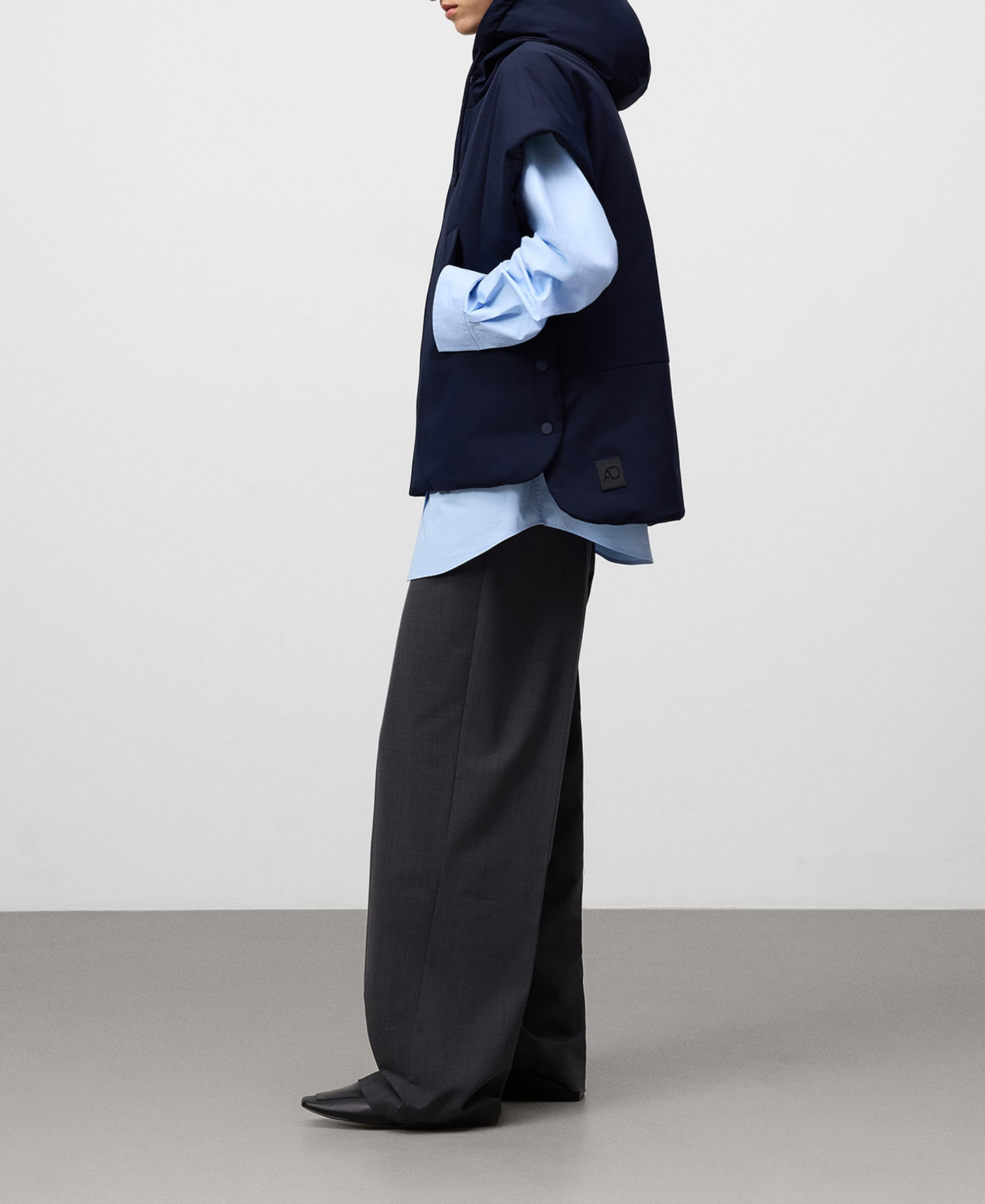 Padded vest with hood image number 5