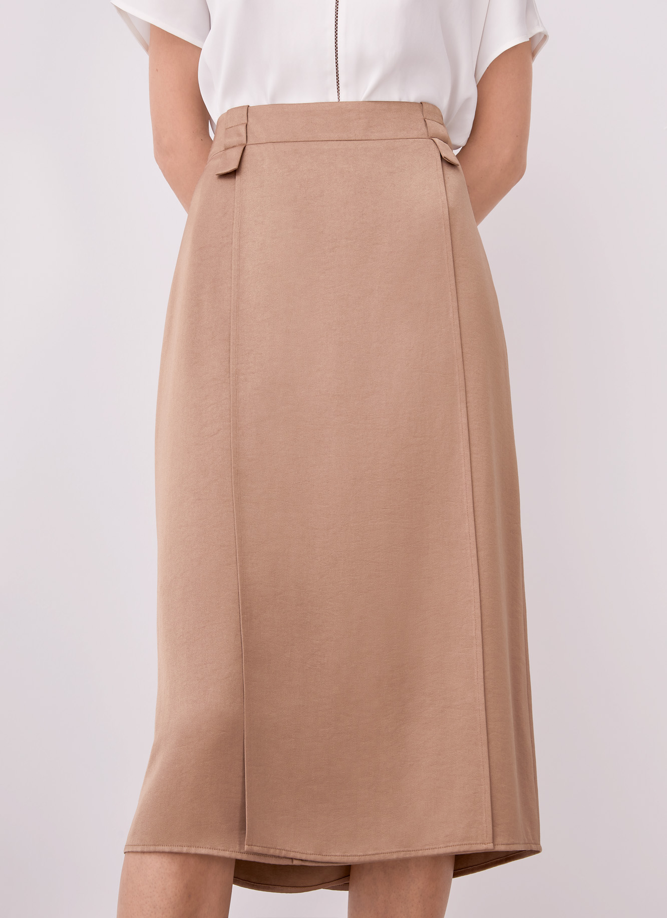 Midi skirt with pleats image number 1