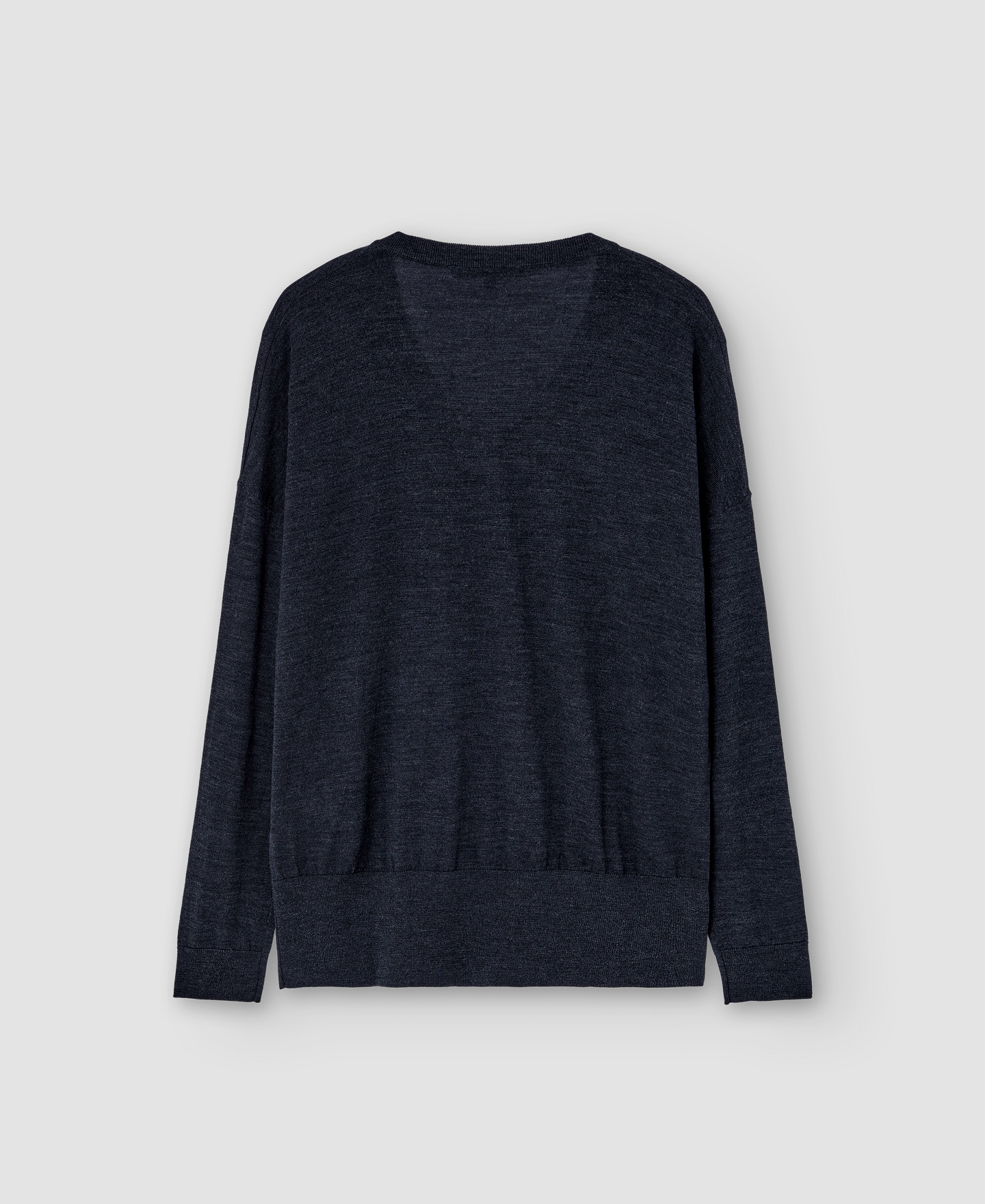 V-neckline merino wool sweater image number 5