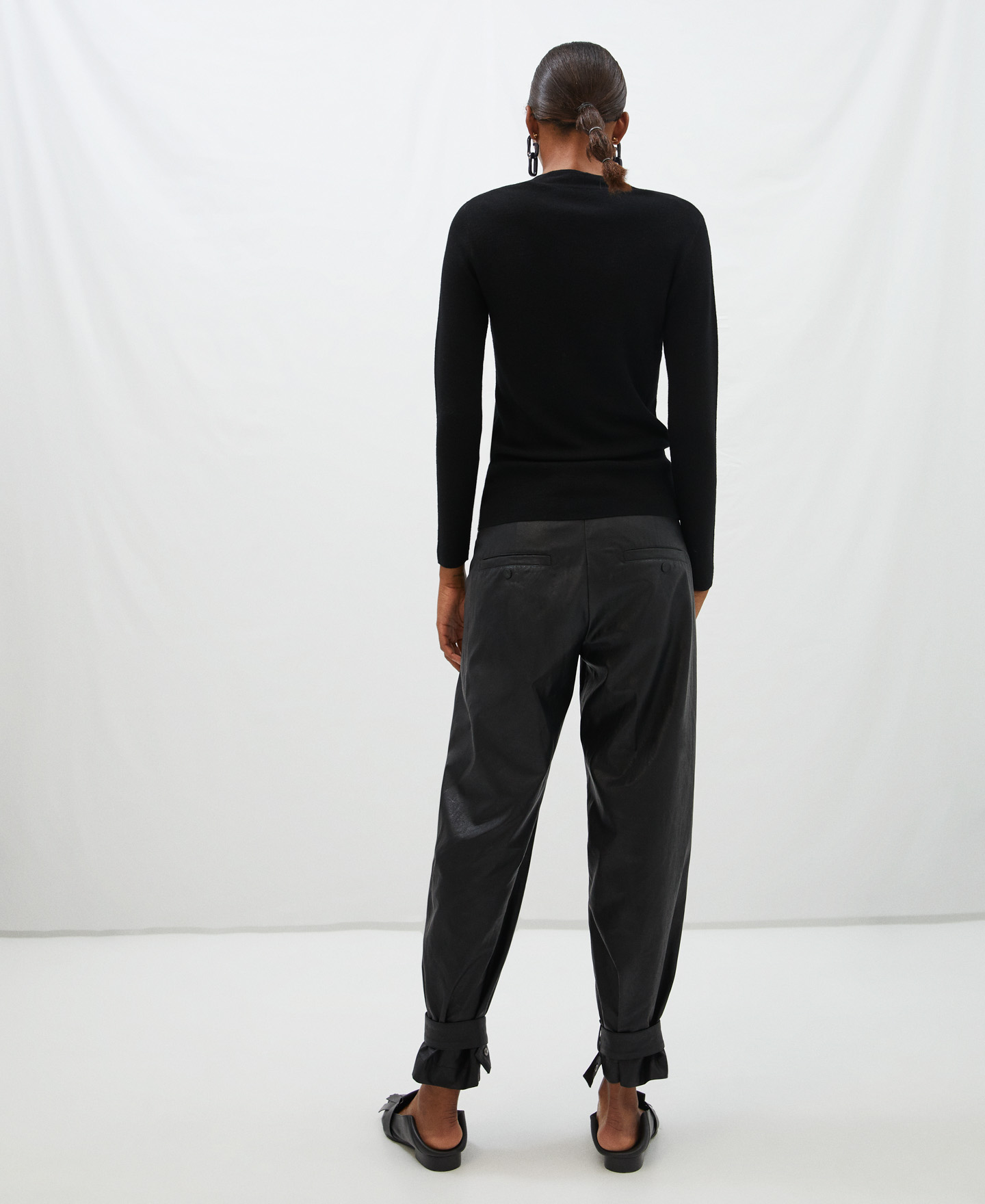 Jersey escote cuadrado en lana merino image number 2