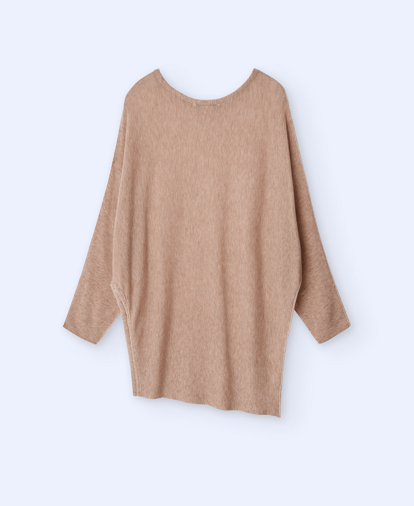 Batwing sleeve merino wool sweater image number 3