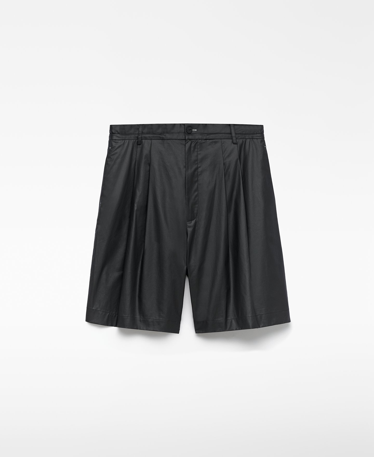 Bermuda negra relaxed fit hombre image number 5