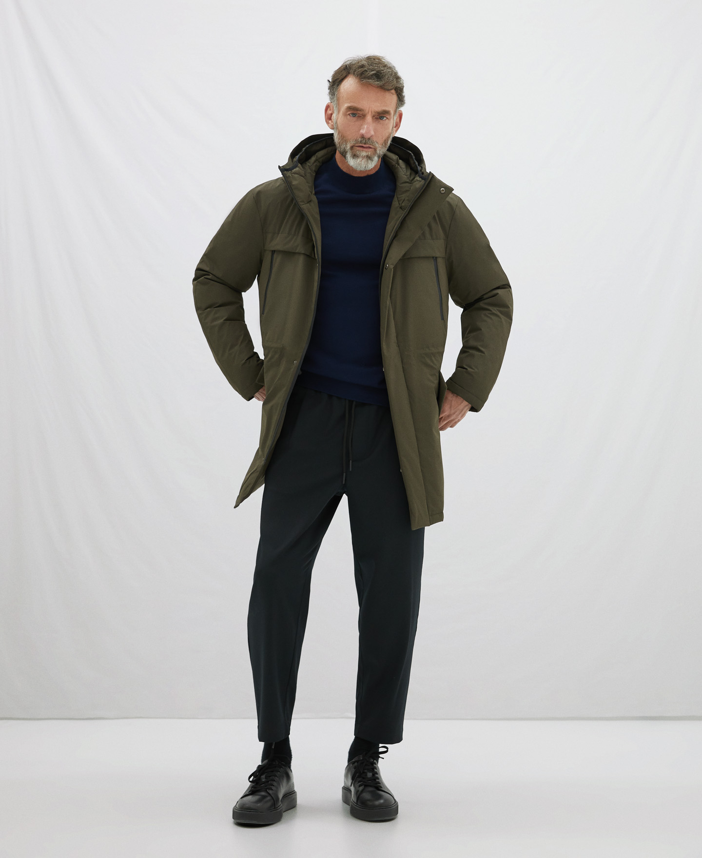 Padded coat with hood image number 1