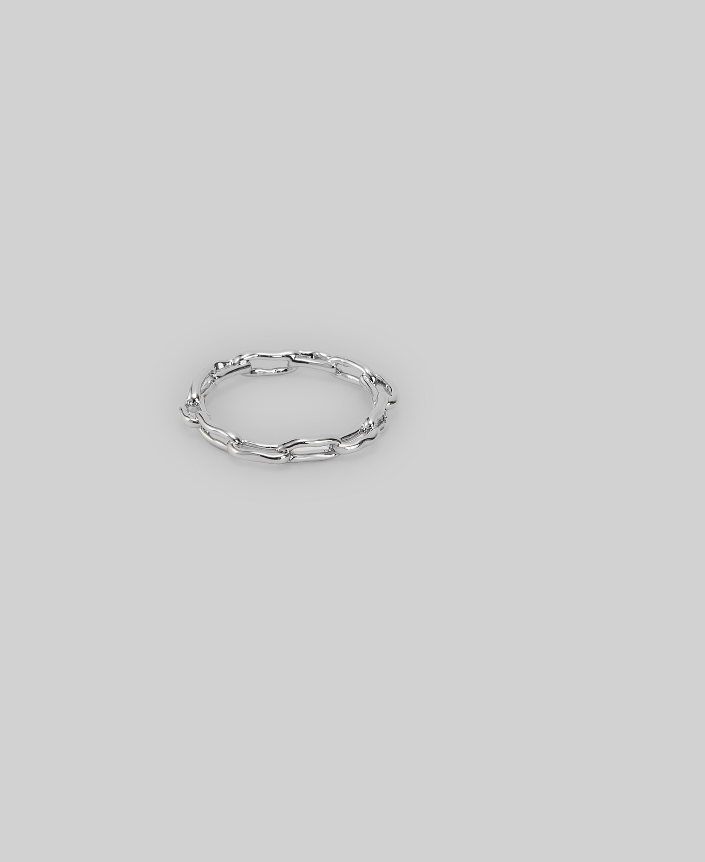 Anillo eslabones irregulares mujer image number 1