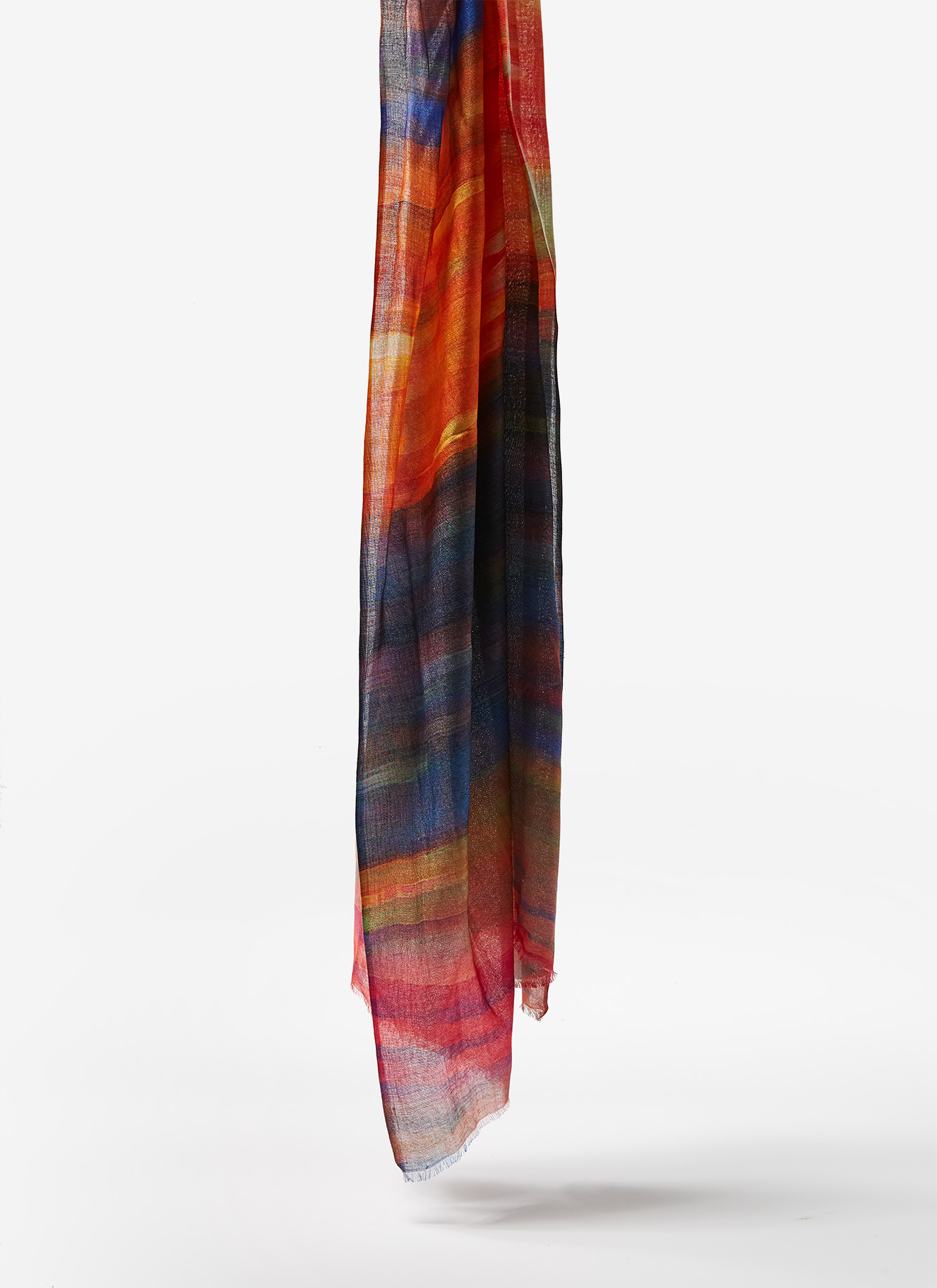 Foulard de modal rayas multicolor image number 1