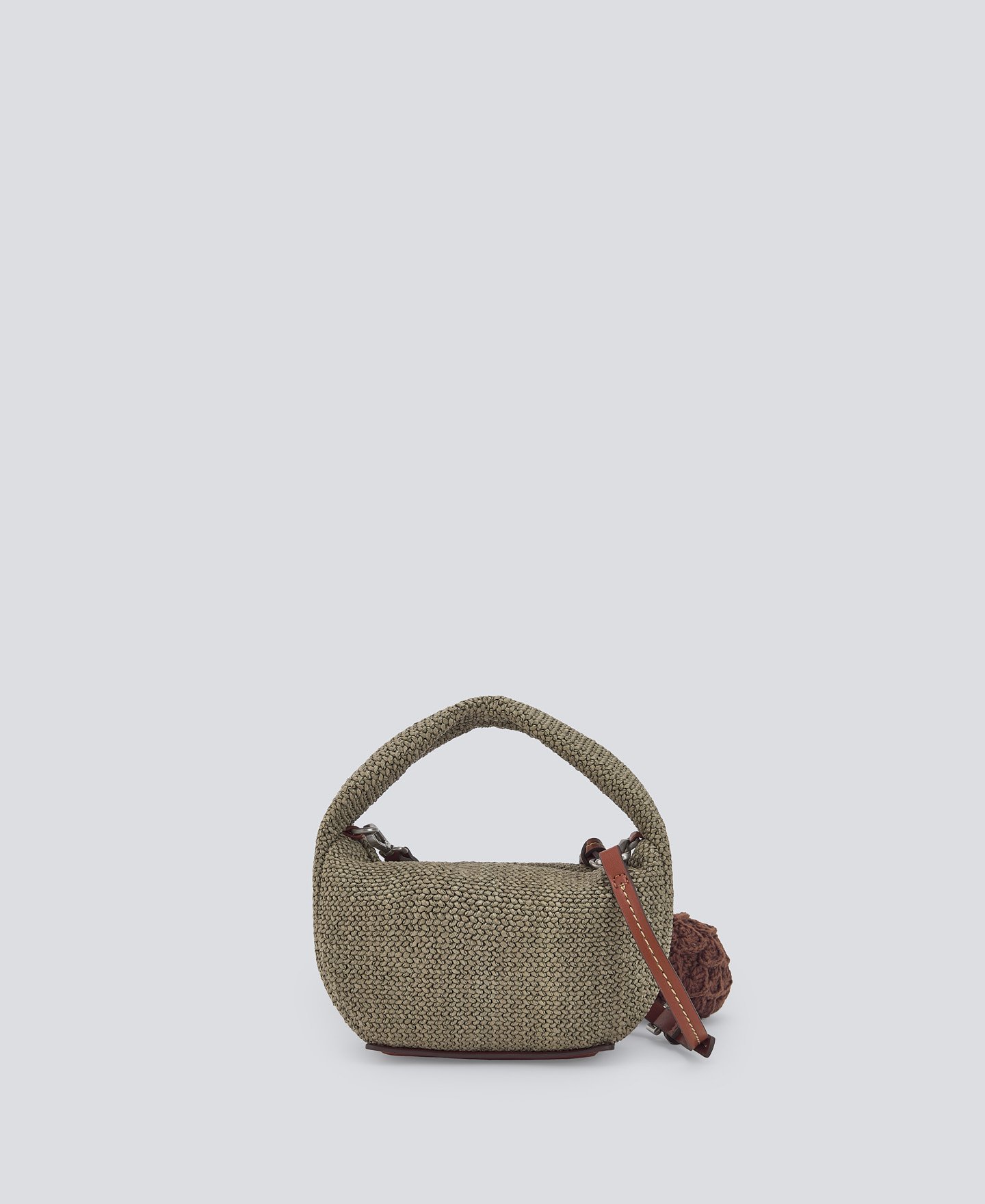Braided mini hobo bag woman image number 1