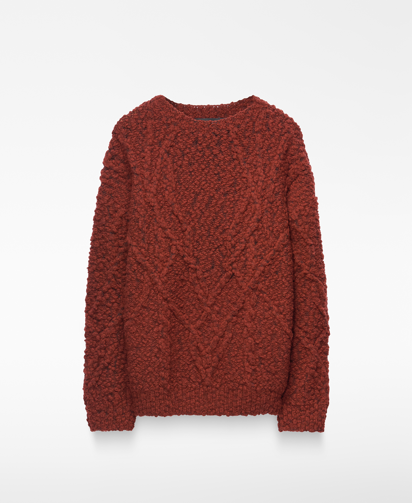 Merino wool blend boucl&eacute; sweater image number 0