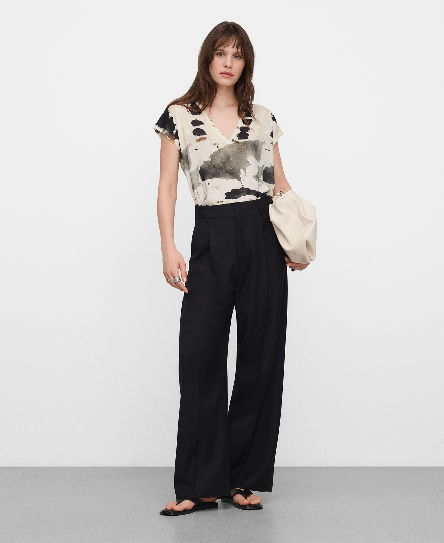 Camiseta estampada lino europeo image number 1