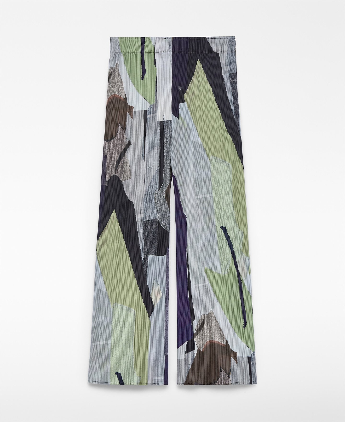Pantalón crinkle estampado mujer image number 4