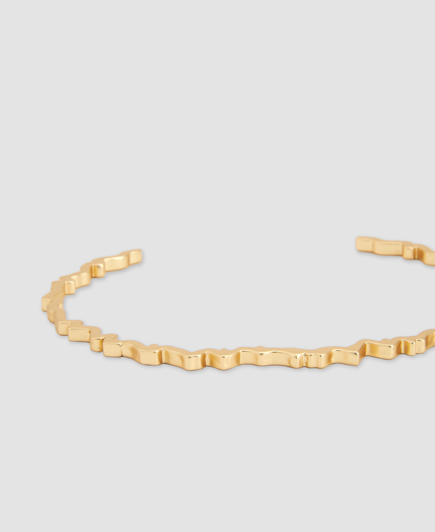 Brass folded necklace image number 2