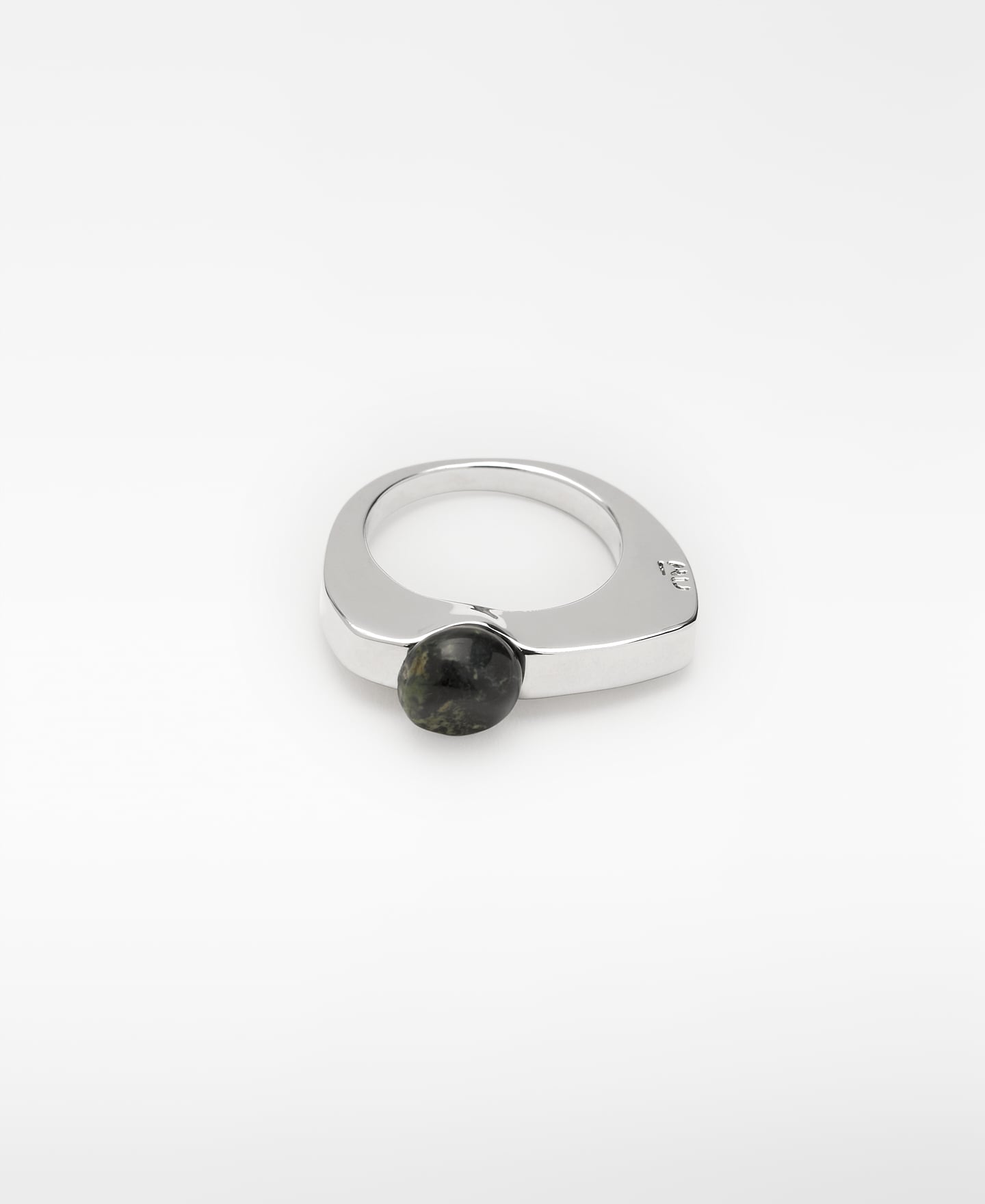 Metal ring with stone detail image number 0